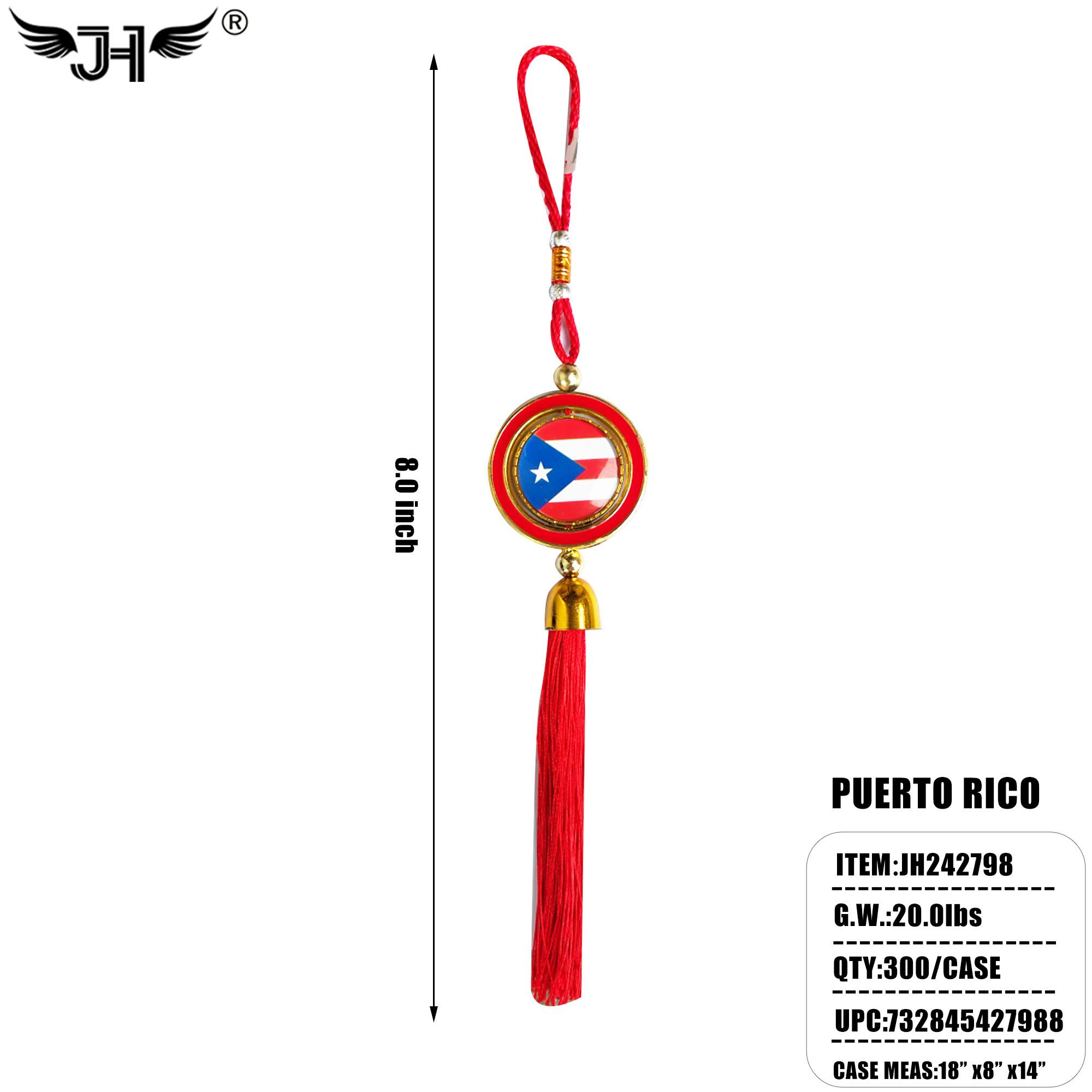FLAG HANGING DECORATION - PUERTO RICO 25DZ/CS