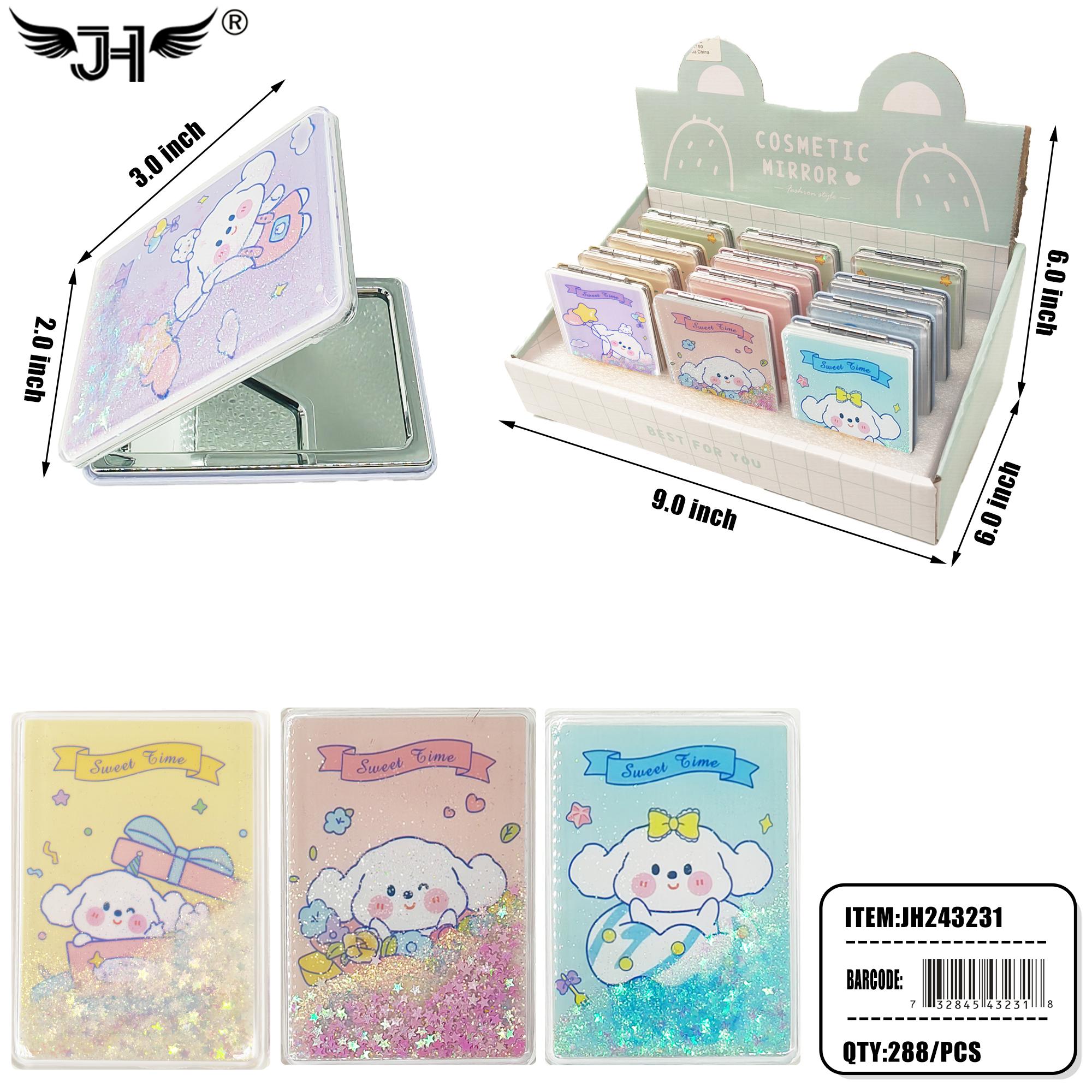 MIRROR - MAKE UP FOLDING MIRROR BEAR 4 DESIGN MIX 24DZ/CS image