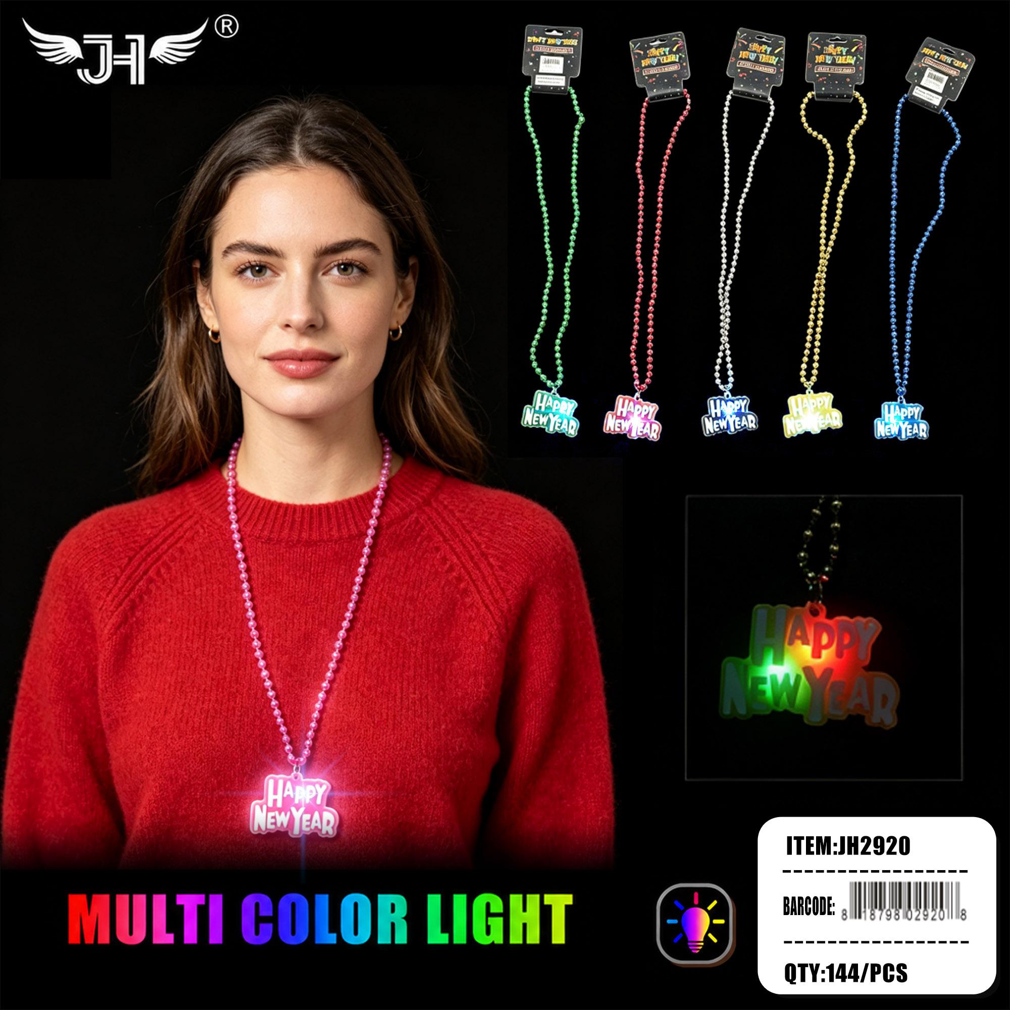 NEW YEAR NECKLACE - LIGHT UP 12DZ/CS (JH2920) image