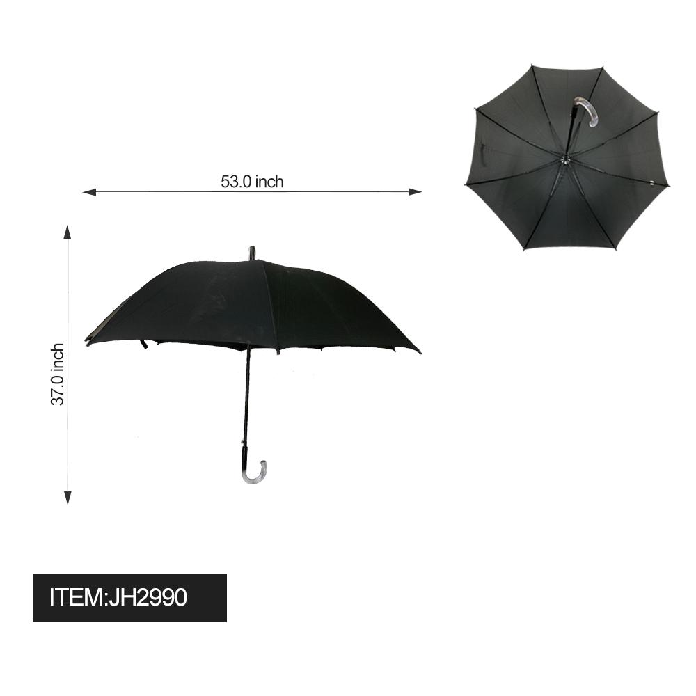 UMBRELLA - J HANDLE LONG CLEAR BLACK 42"X29" 48PC/CS image