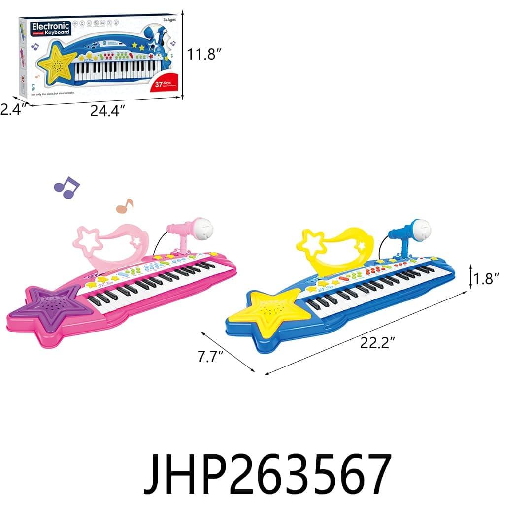 KEYBOARD 37KEY ELECTRONIC (BLUE/PINK) 5PC/2BX/10PC/CS image