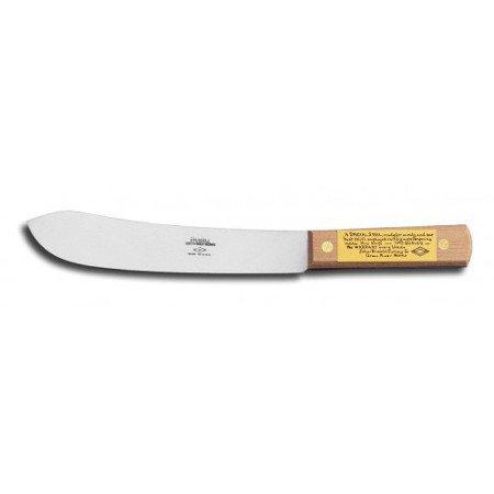 Dexter Russell 012-8BU Traditional (04451) Butcher Knife, 8", high-carbon steel, beech handle image