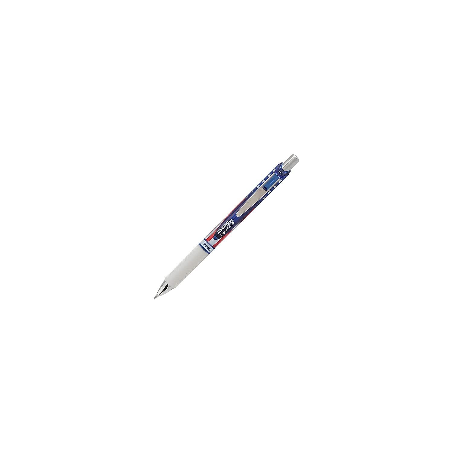 PENBL77USAA - Pentel EnerGel Stars Stripes Liquid Gel Pen
