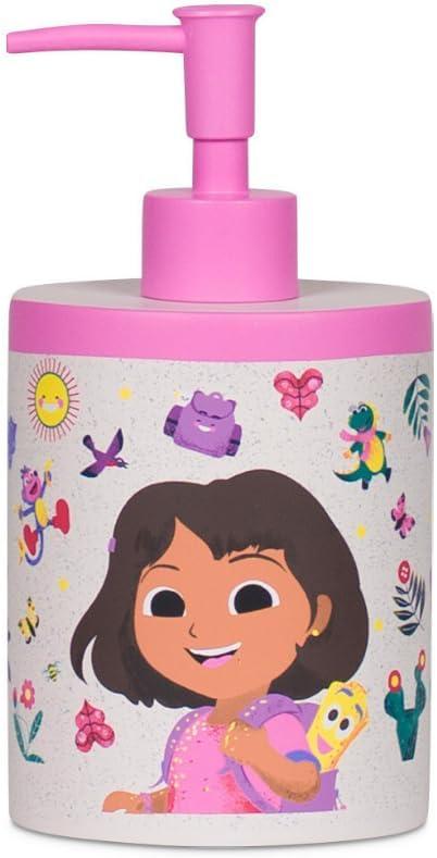 Dora The Explorer Kids Soap/Lotion/Hand Sanitizer Pump Dispenser, 10 Ounces, (Officially Licensed Product) by Franco image