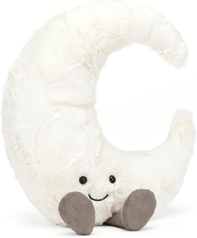 Jellycat Amuseables Moon Stuffed Toy, Medium 10.5 Inch - Moon Plush - Fun Gift Idea