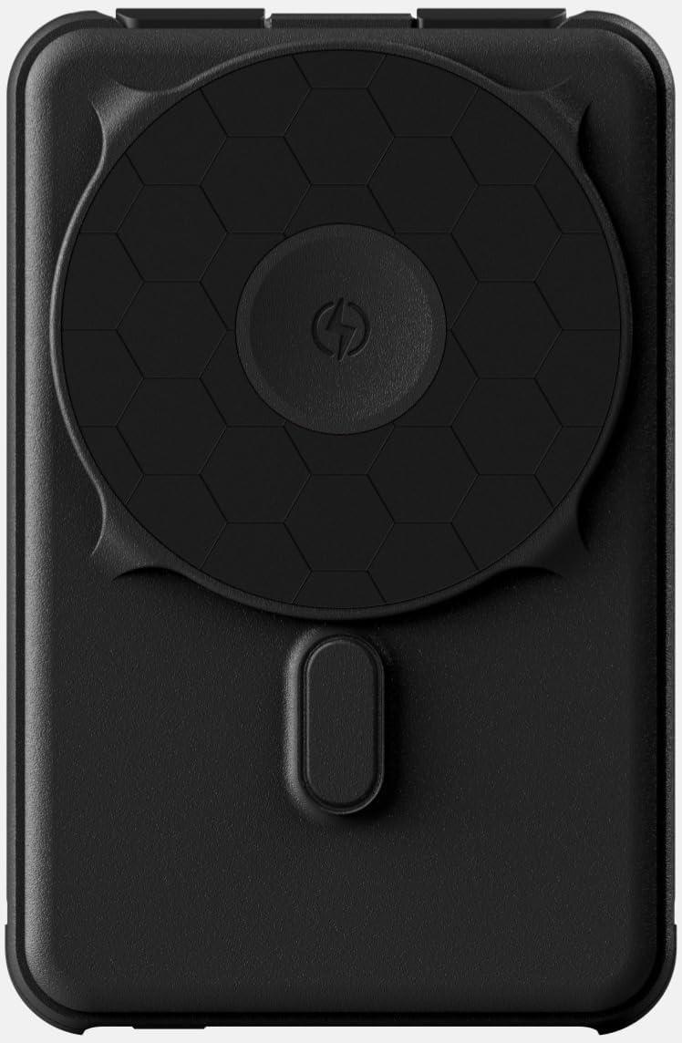Ridge 20W Magnetic Power Bank Battery Pack 10,000mAh - Fast Charging, Compatible with MagSafe - Portable Charger Flight-Safe Travel Powerbank - Built-in Cables & Magnetic Attachment (Matte Black) image