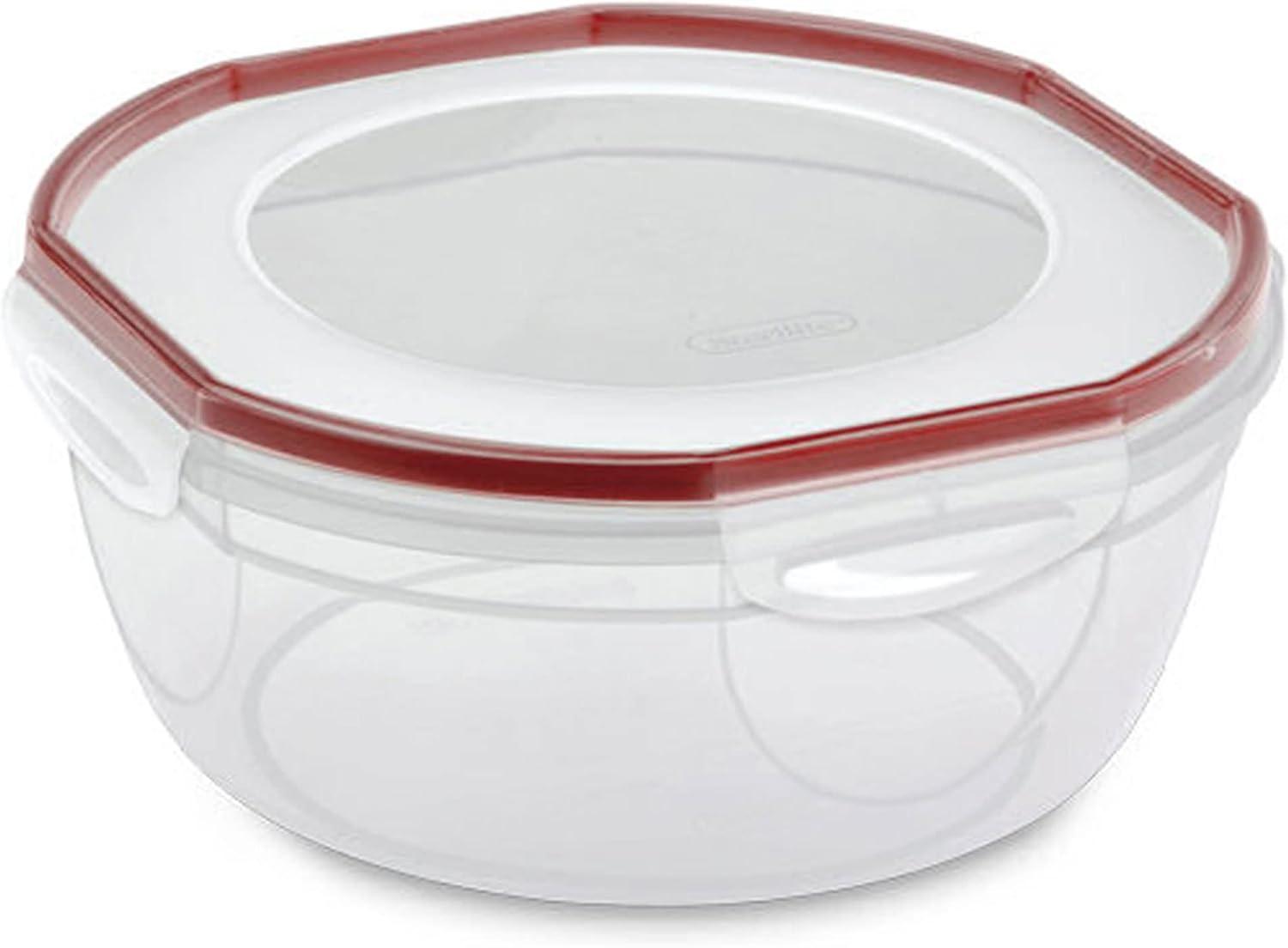 Sterilite Rocket Red Ultra Seal Latching Bowl, 4.7 Quart image