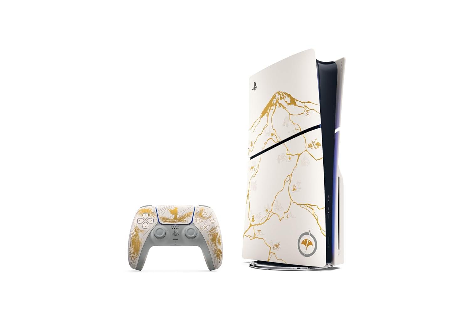 PlayStation®5 Console - Ghost of Yōtei Gold Limited Edition Bundle (slim) image