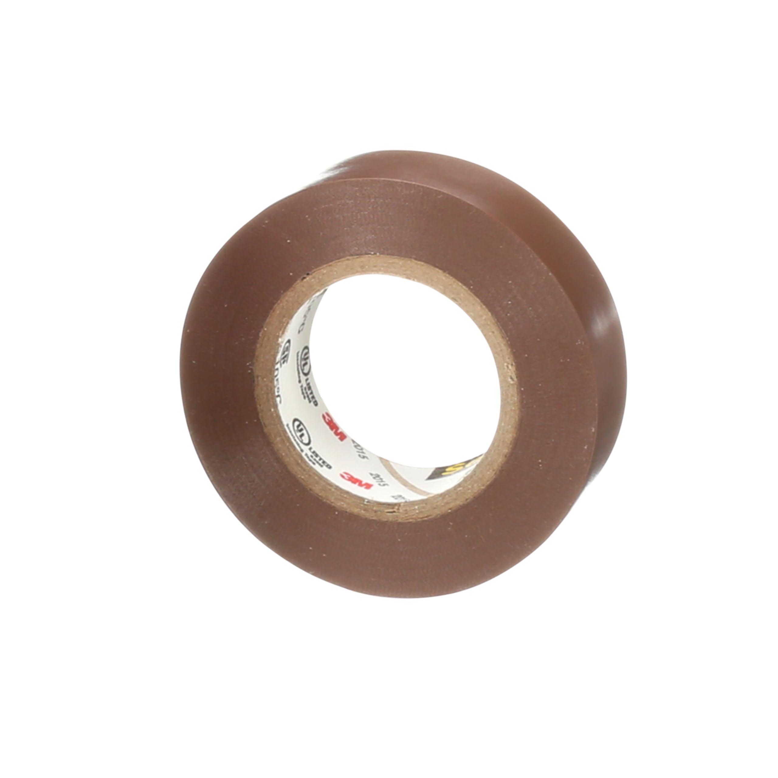 3M Scotch Electrical Tape 35, 1/2 in x 20 ft, 1 Short Roll, Brown image