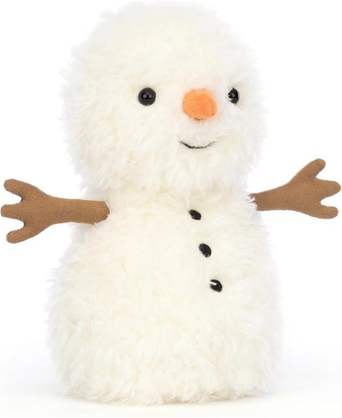 Jellycat Little Snowman Stuffed Toy, 7 inches - Snowman Plush - Classic Children's Toy Décor