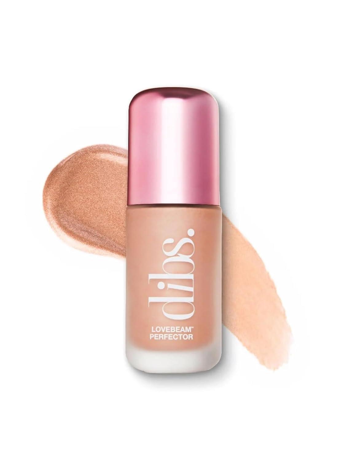 DIBS Beauty LoveBeam Blurring & Glowing Skin Perfector Illuminator, 1.05 Fl Oz (2 Loves Me, Loves Me Not - Pinky Peach) image