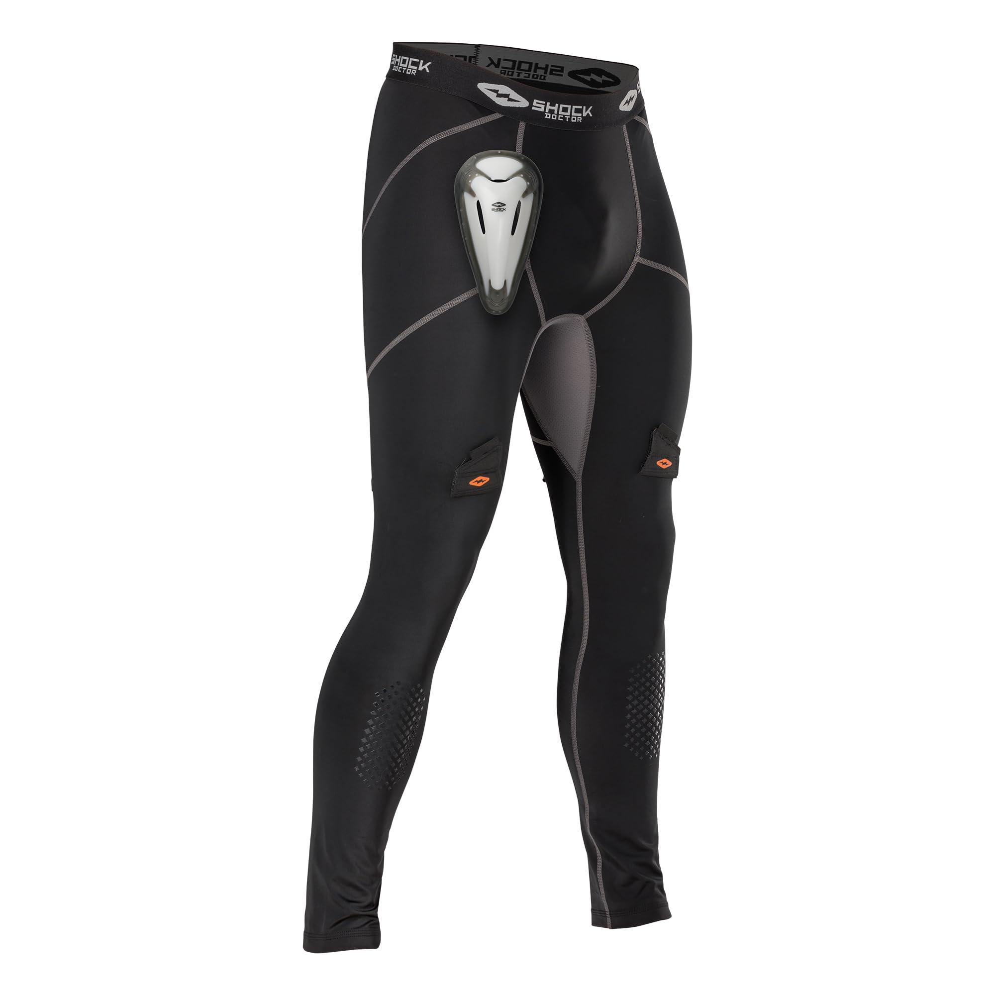 Shock Doctor Boy's Compression Hockey Pant w/Protective Cup, Youth (B0CQTX6Q22) image