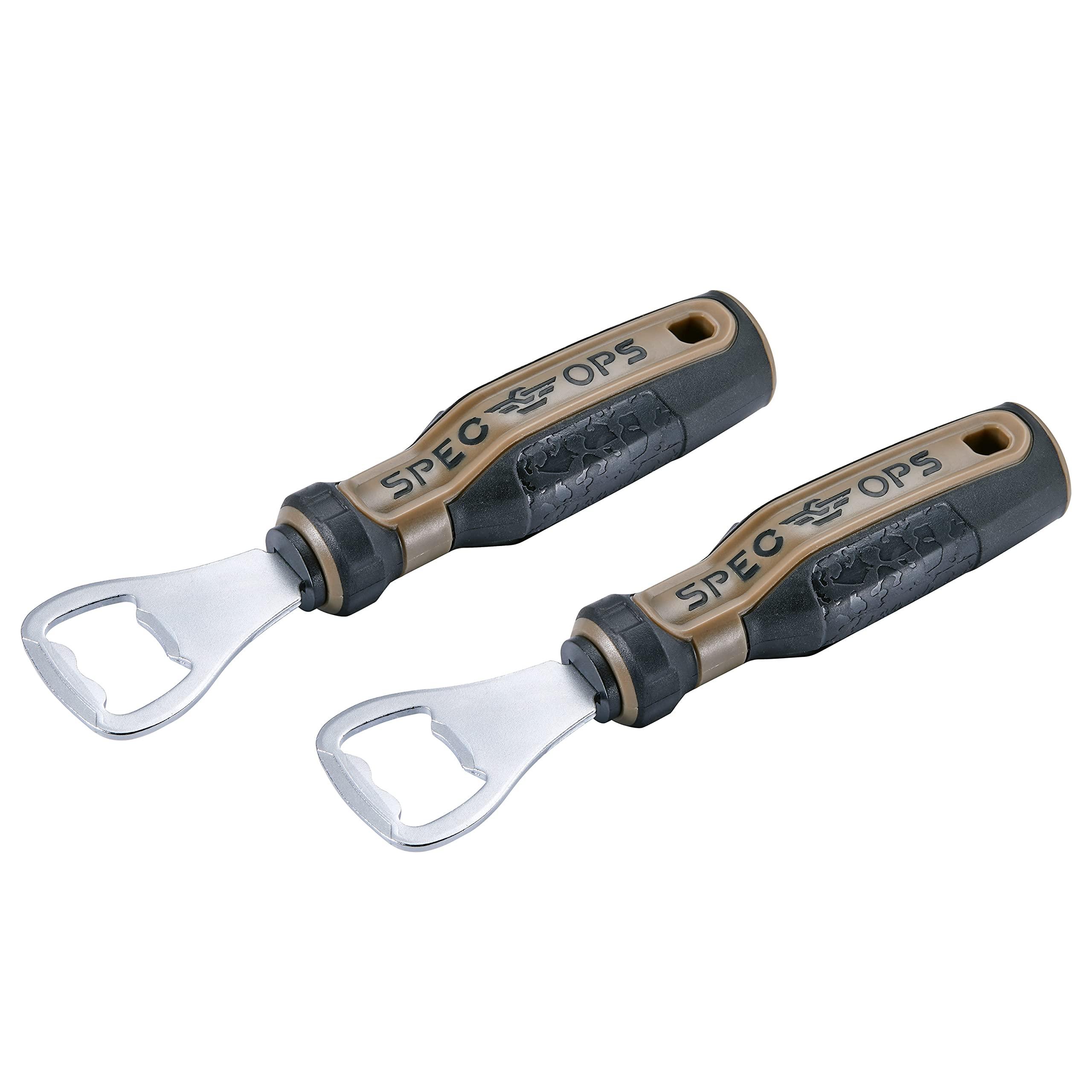Spec Ops Tools Bottle Opener, Screwdriver Handle, MOA Grip, Set of 2,Flat Dark Earth/Black, 3% Donated to Veterans image