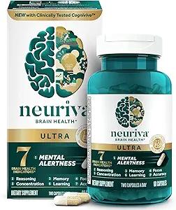 Neuriva Ultra Brain Health Mental Alertness Memory Focus 60 Capsules image