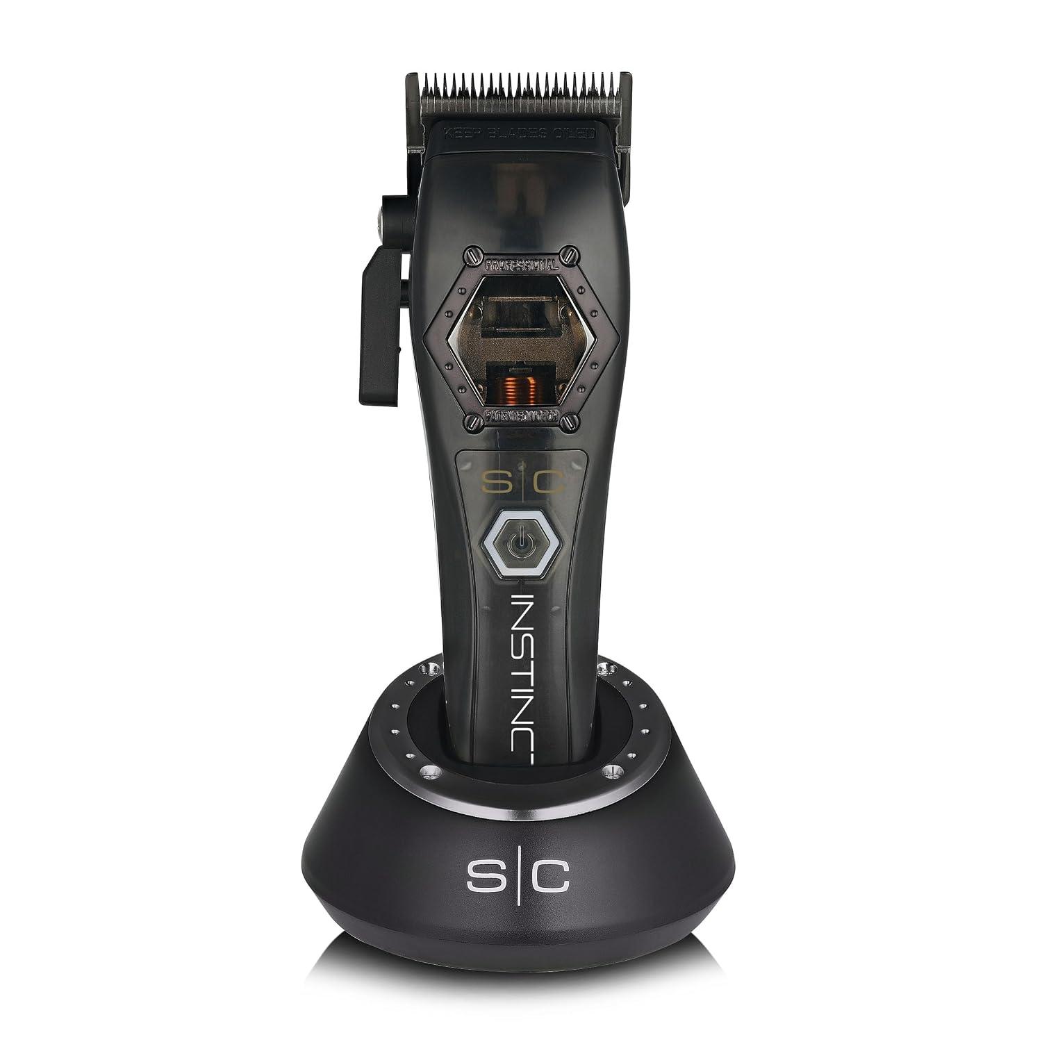 Stylecraft Instinct Professional IN2 Vector Motor Cordless Hair Clipper | Intuitive Torque Control, 3 Modular Lids, Up to 11,500 RPM, Bulk Removal, Superior Blending image