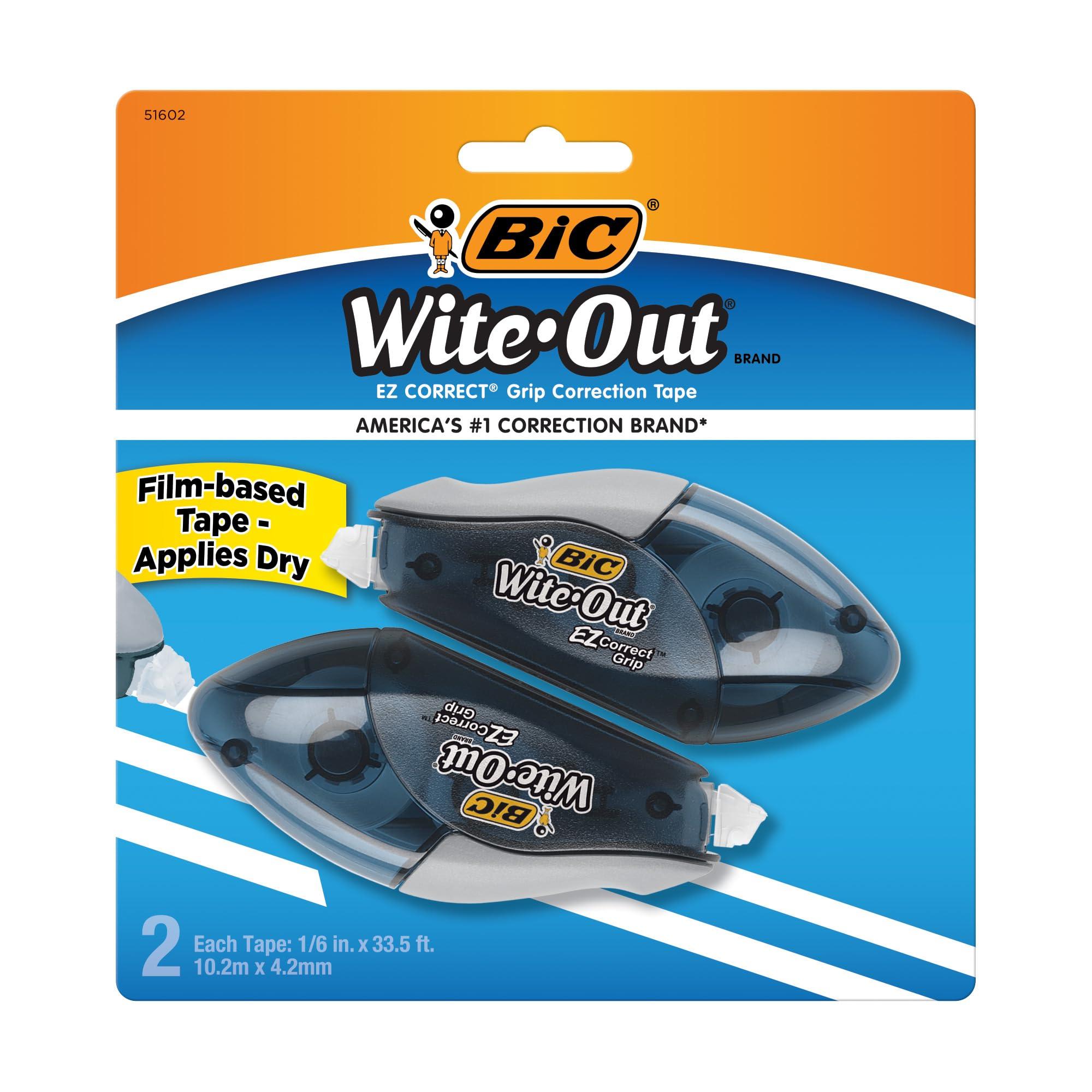 BIC Wite-Out Brand EZ Correct Grip Correction Tape, 33.5 Feet, 2-Count image