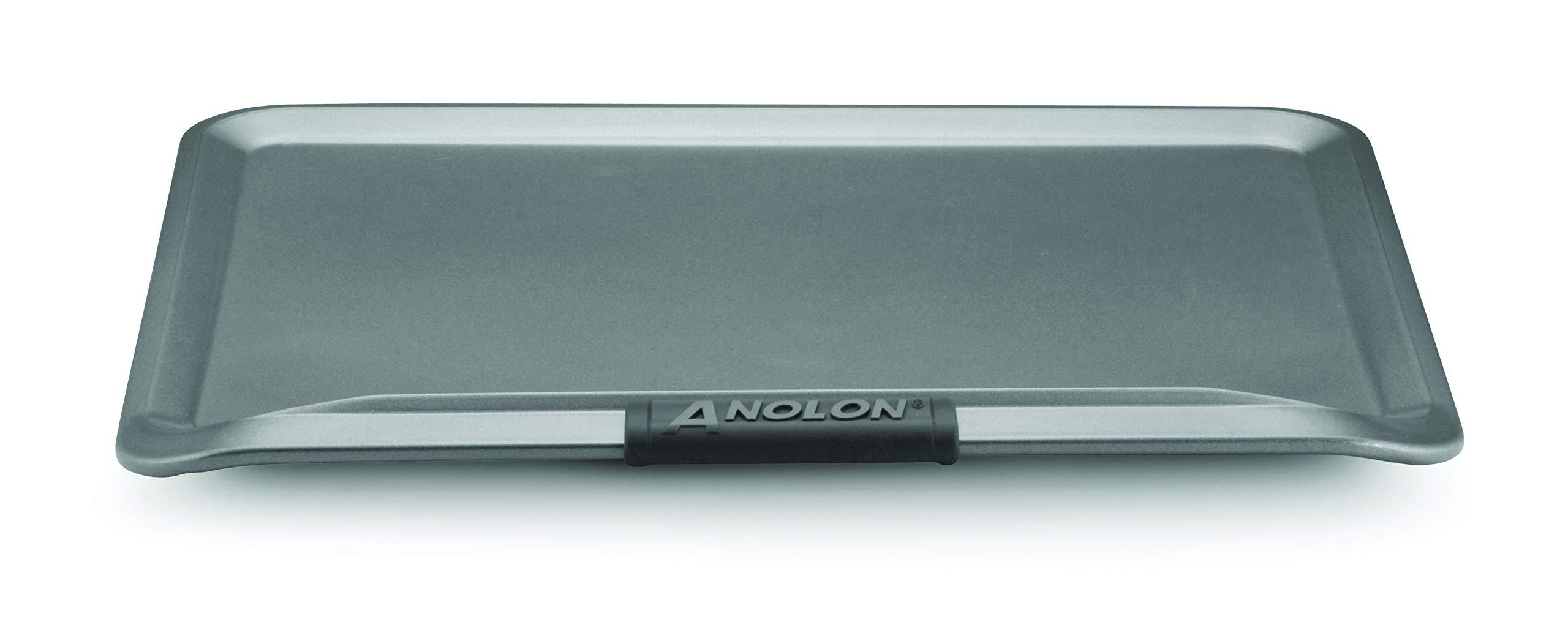 Anolon Advanced Nonstick Bakeware with Grips, Nonstick Cookie Sheet / Baking Sheet - 14 Inch x 16 Inch, Gray,54717 image