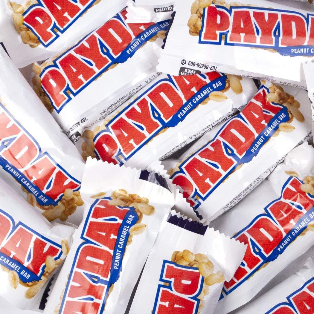 PayDay Snack Size Candy Bars 11.6oz Bag (approx 16 pcs), 2 Pack image