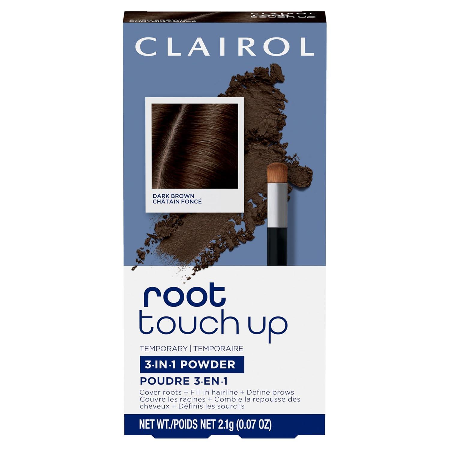 Clairol Root Touch-Up Temporary Concealing Powder, Dark Brown, image
