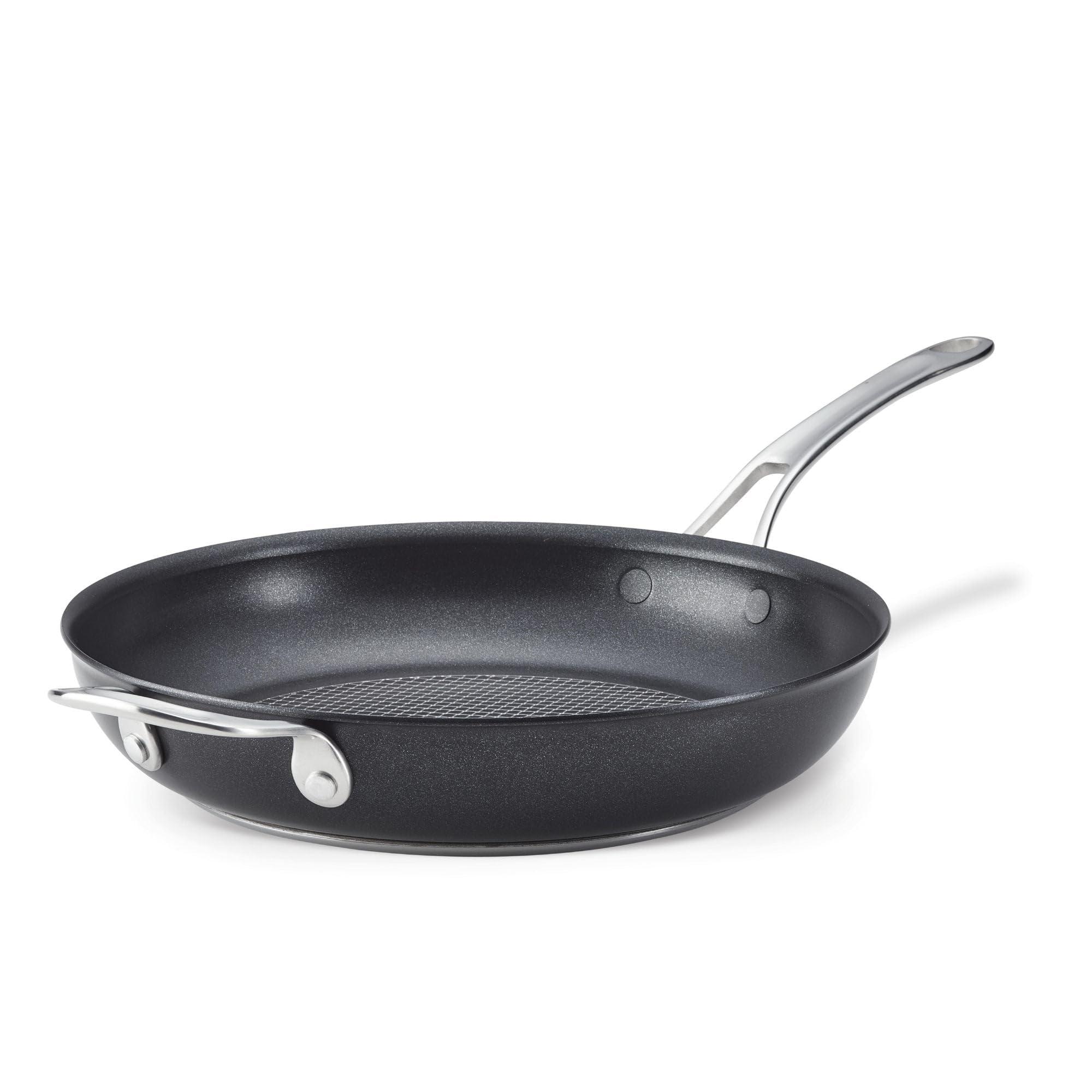 Anolon X Hybrid Nonstick Frying Pan/Skillet with Helper Handle, 12 Inch, Dark Gray image