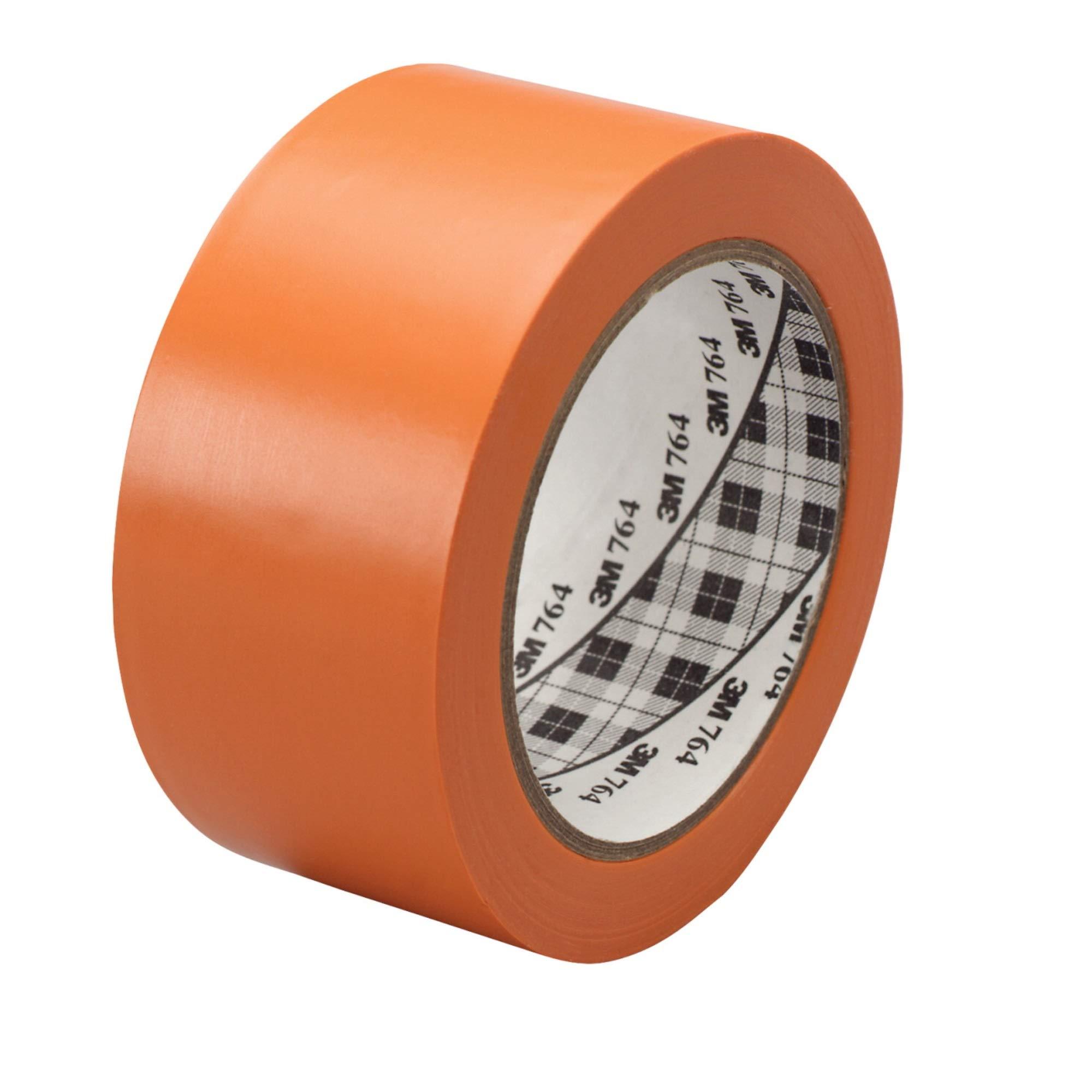 3M General Purpose Vinyl Tape 764, Orange, 1 in x 36 yd, 36 Roll/Case image