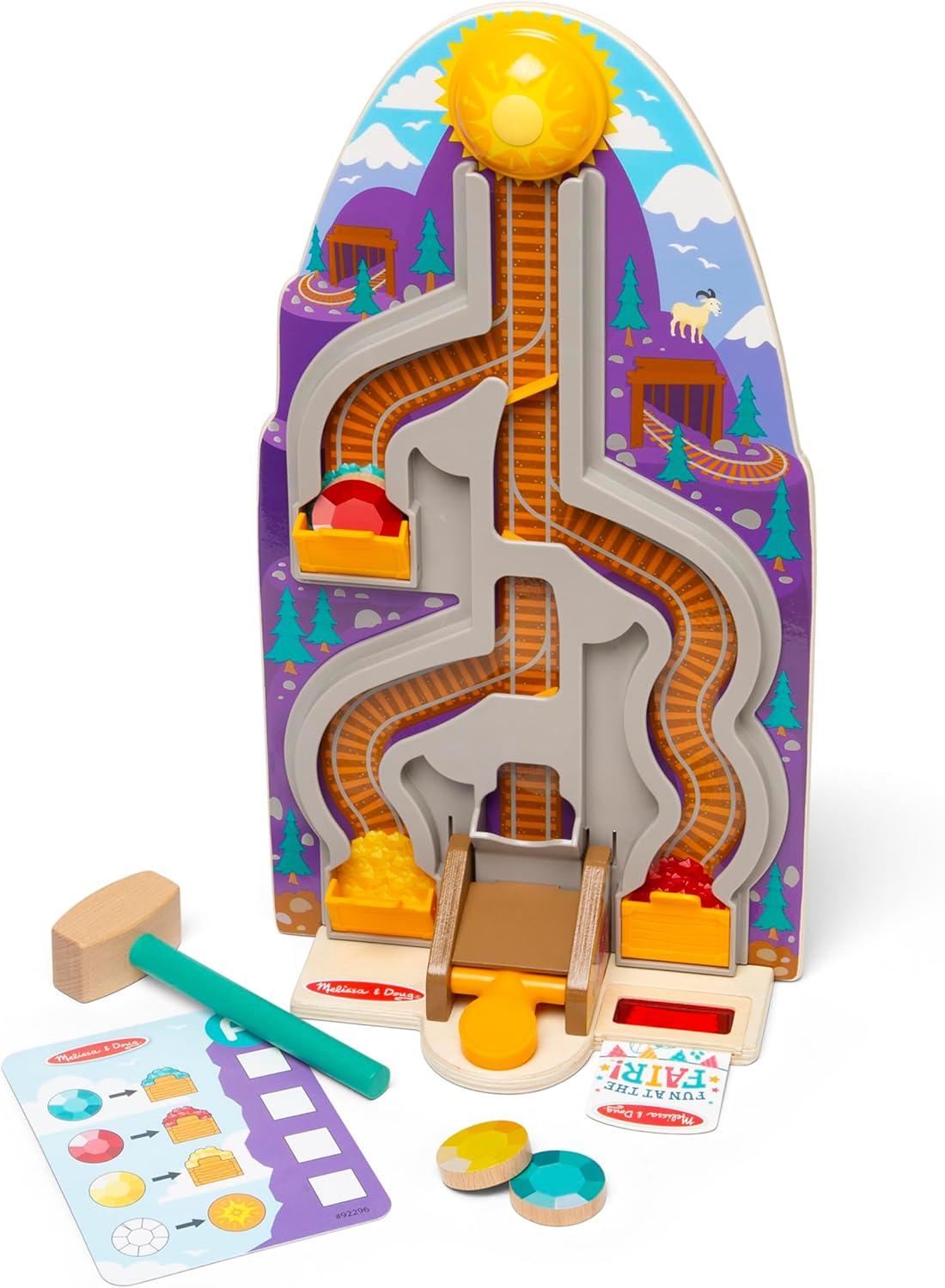 Melissa & Doug Fun at The Fair! Wooden Ring The Bell Game image