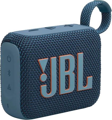 JBL Go 4 - Ultra-Portable, Waterproof and Dustproof Bluetooth Speaker, Big JBL Pro Sound with Punchy bass, 7-Hour Built-in Battery, Made in Part with Recycled Materials (Blue) image