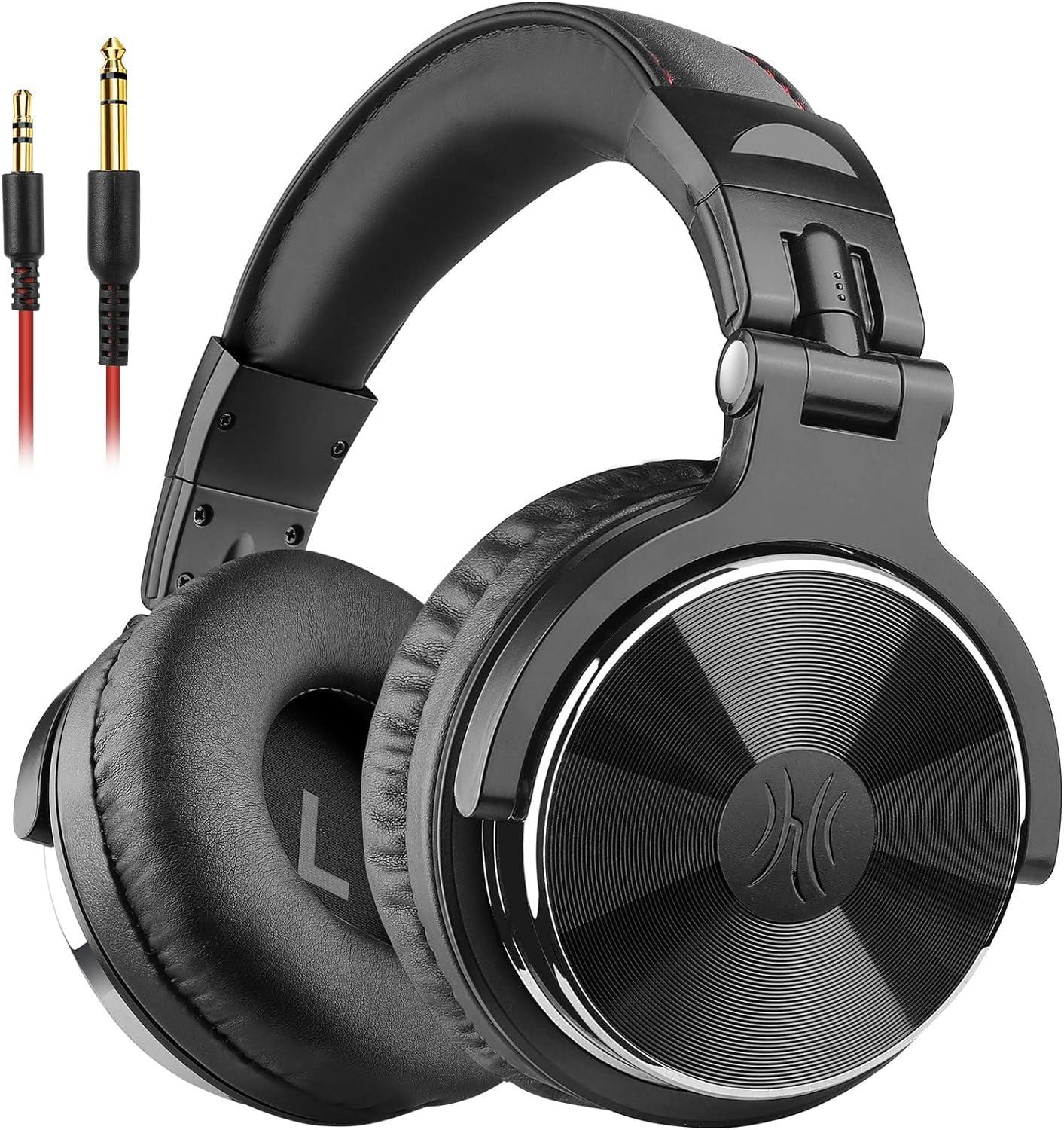 OneOdio Wired DJ Hi-Res Over-Ear Headphones for PC, Keyboard Guitar - Black image