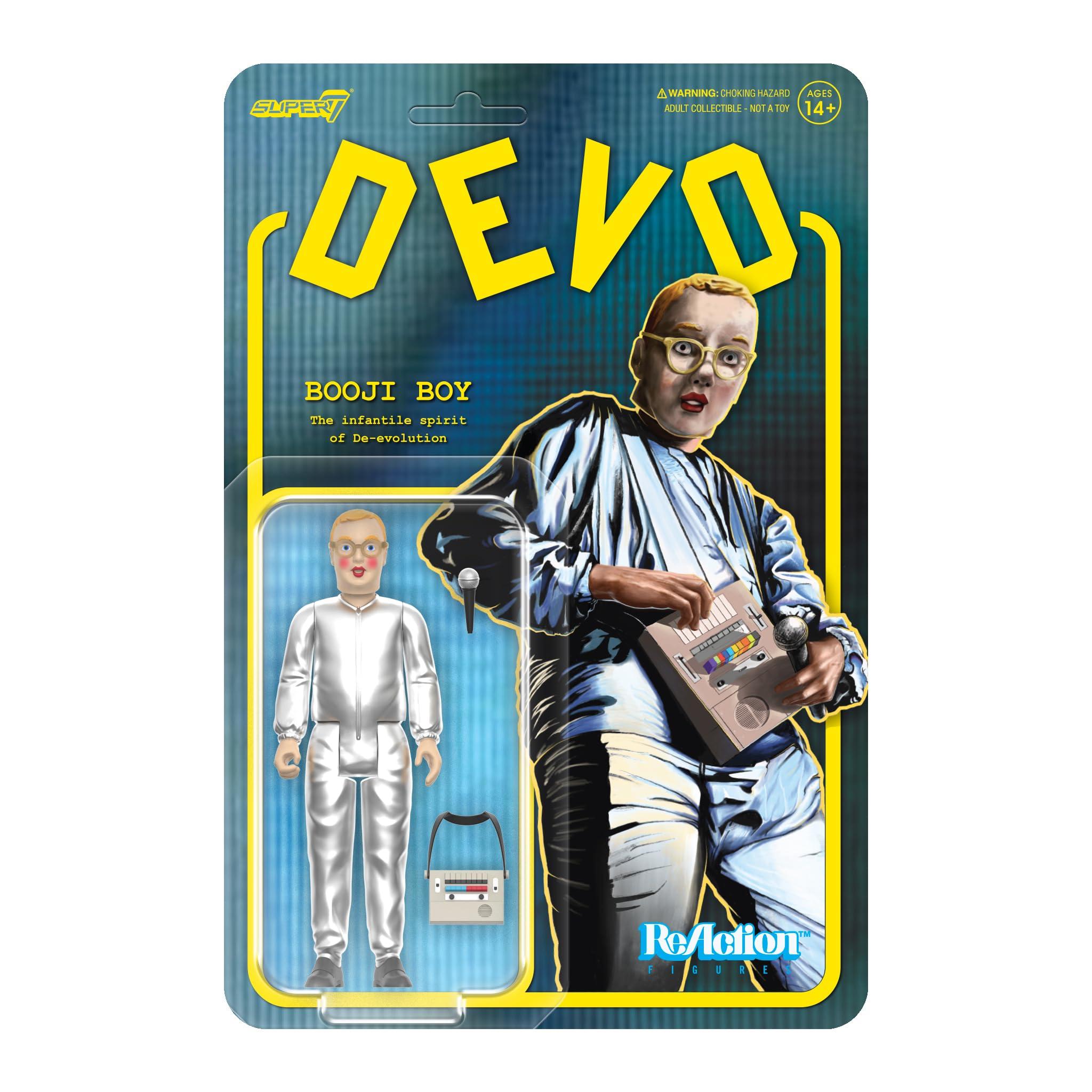 Super7 Reaction Figure Devo Booji Boy - 3.75" Devo Action Figure with Accessories - Rock Music Collectibles and Retro Toys image