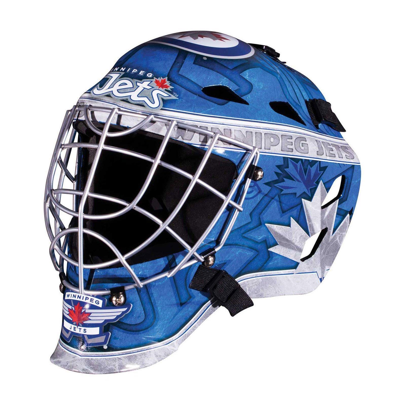 Franklin Sports NHL Team Logo Mini Hockey Goalie Mask with Case - Collectible Goalie Mask with Official NHL Logos and Colors (B009TENXM0) image