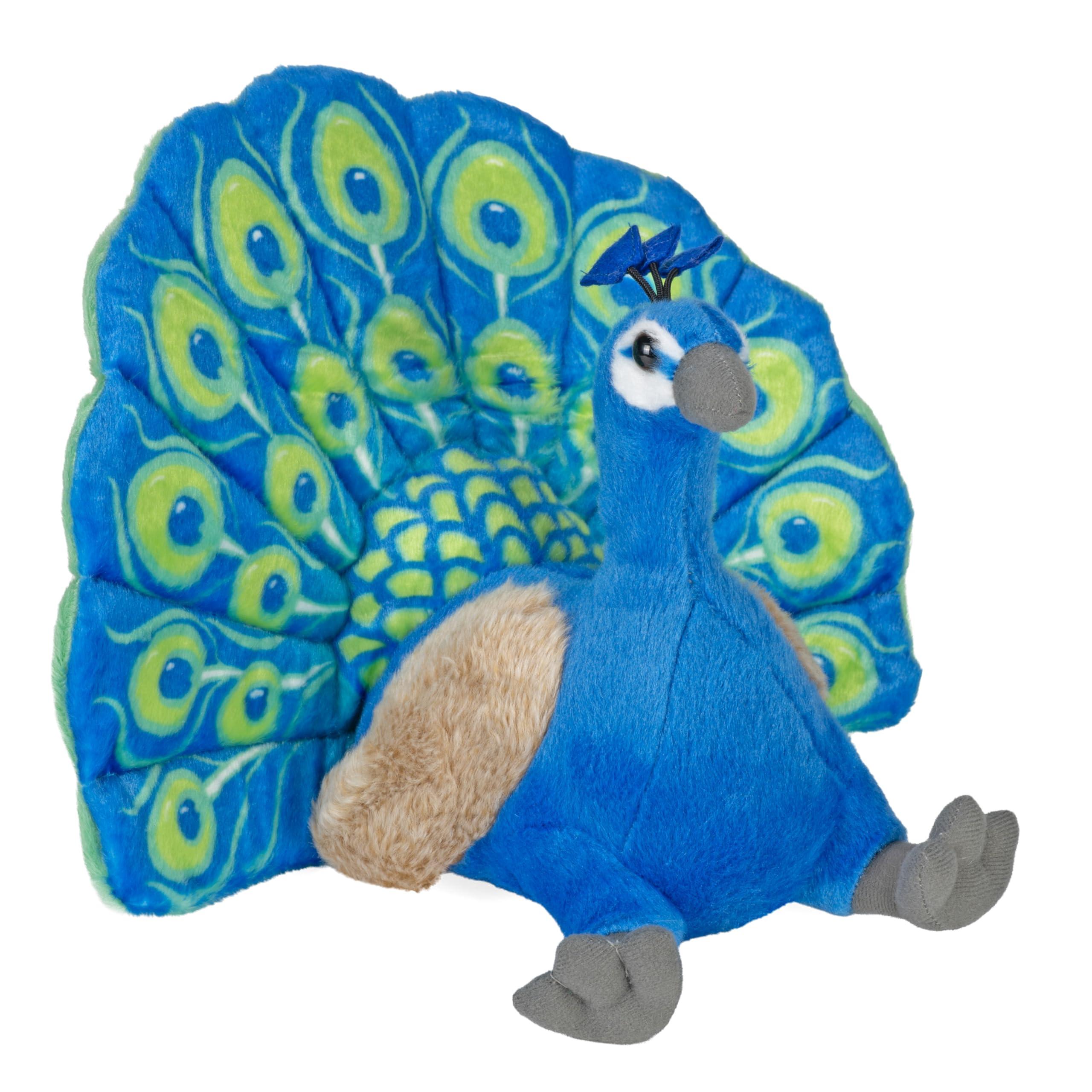 Wild Republic Peacock Plush, Stuffed Animal, Plush Toy, Gifts for Kids, Cuddlekins 12 Inches image