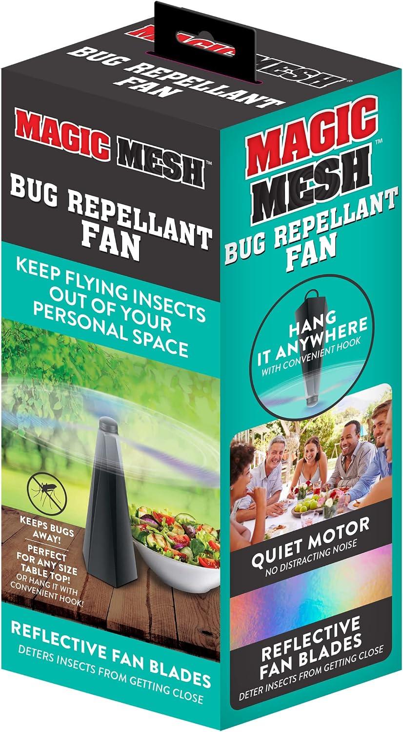 Magic Mesh Mm761006 Insect Repeller Bug Repellant Fan, Black, Plastic image
