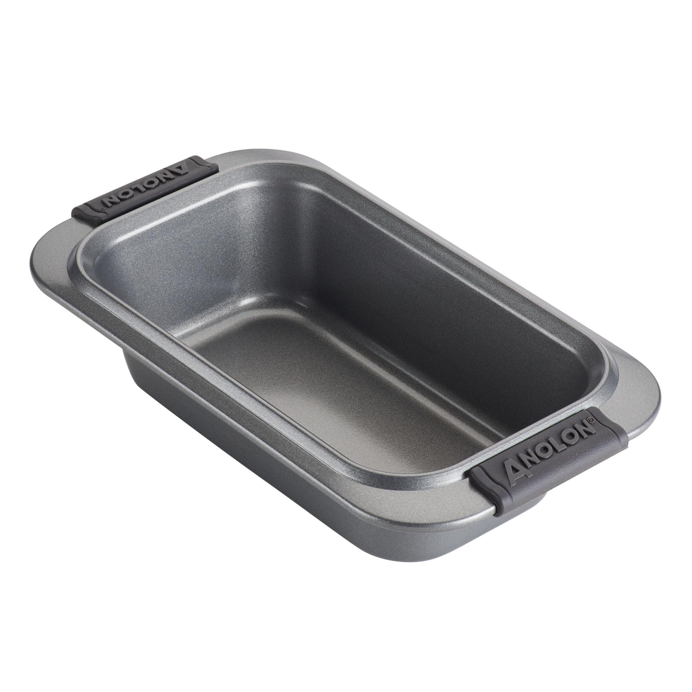 Anolon - 54709 Anolon Advanced Nonstick Bakeware/Baking/Loaf Pan with Grips, 9 Inch x 5 Inch, Gray image