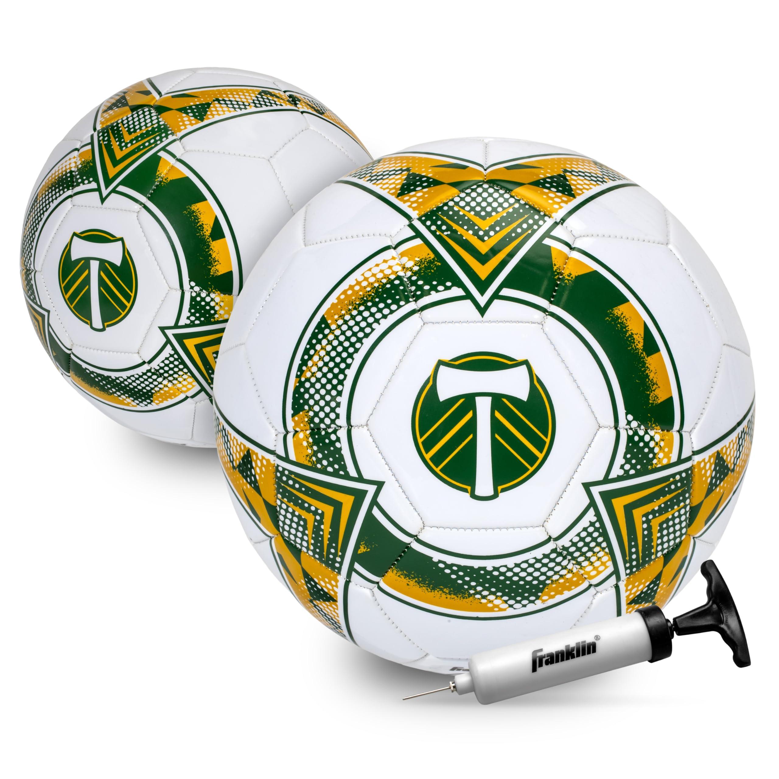 Franklin Sports Official MLS Team Soccer Balls - Official Size 5 Soccer Balls - Regulation Size + Weight Soccer Ball for Kids + Adults - Boys + Girls Soccer Ball - Air Pump Included (B0DN9CVJZ5) image