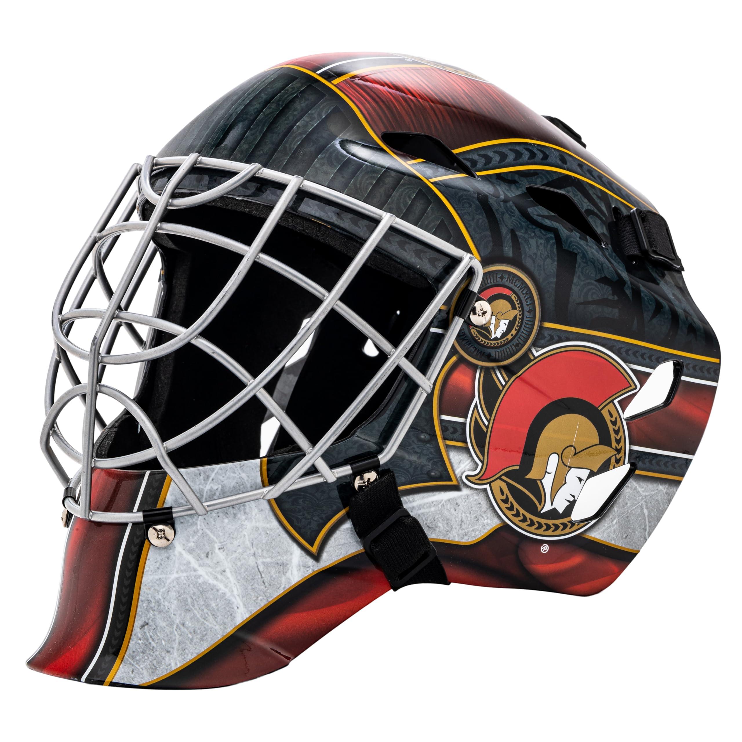 Franklin Sports Team Licensed NHL Hockey Goalie Face Mask - Goalie Mask for Kids Street Hockey - Youth NHL Team Street Hockey Masks (B00V57N04A) image