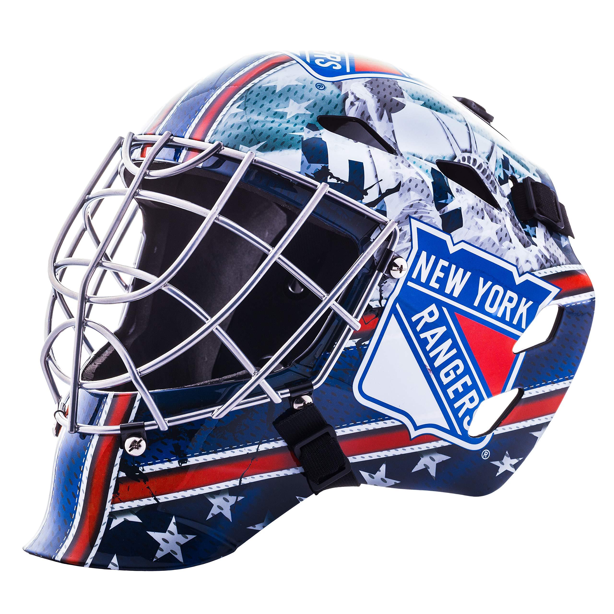 Franklin Sports Team Licensed NHL Hockey Goalie Face Mask - Goalie Mask for Kids Street Hockey - Youth NHL Team Street Hockey Masks (B00V57N05E) image