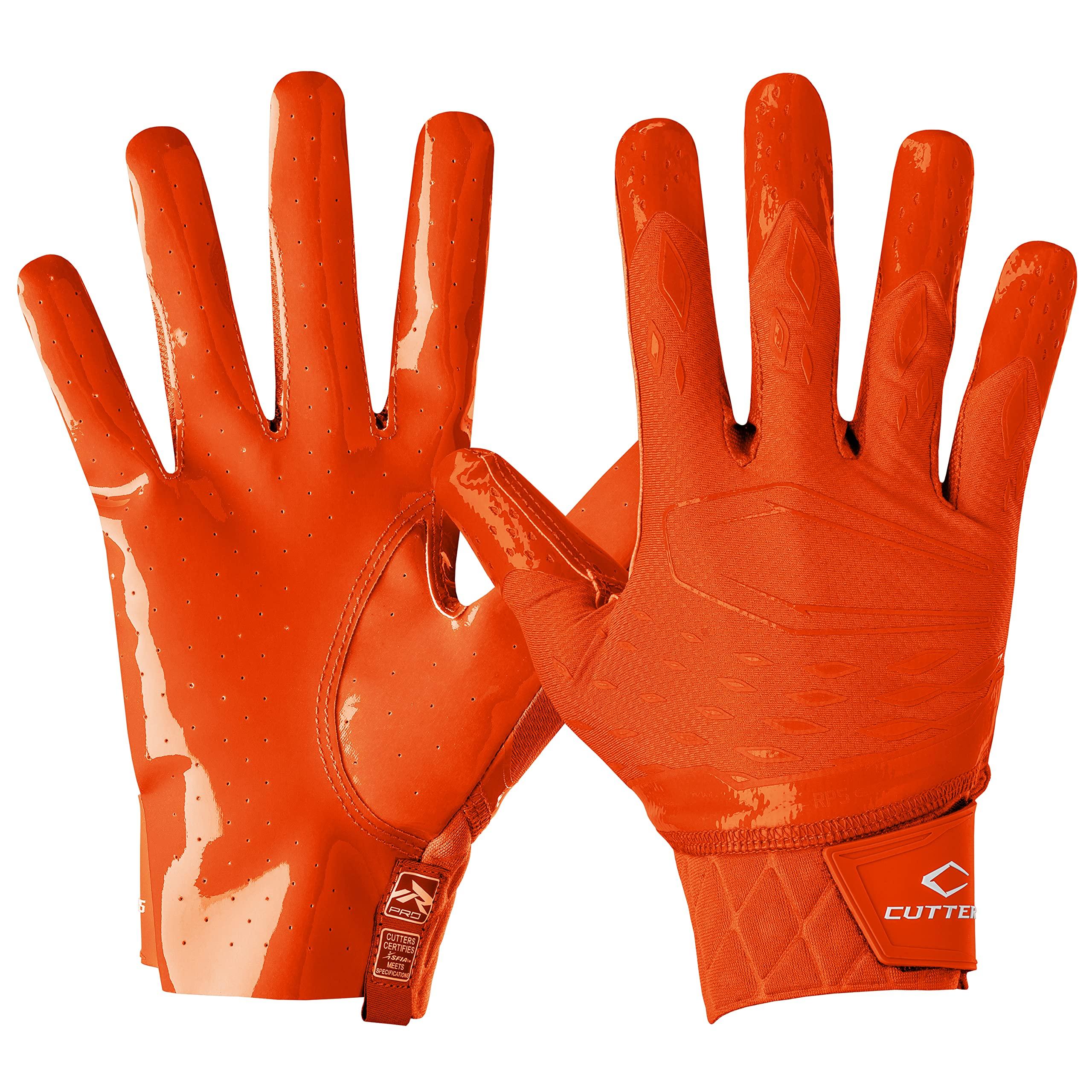 Cutters Rev Pro Football Gloves, Men's Sticky Ultra Grip Receiver Gloves, Adult, 1 Pair (B0BKDM8JDW) image