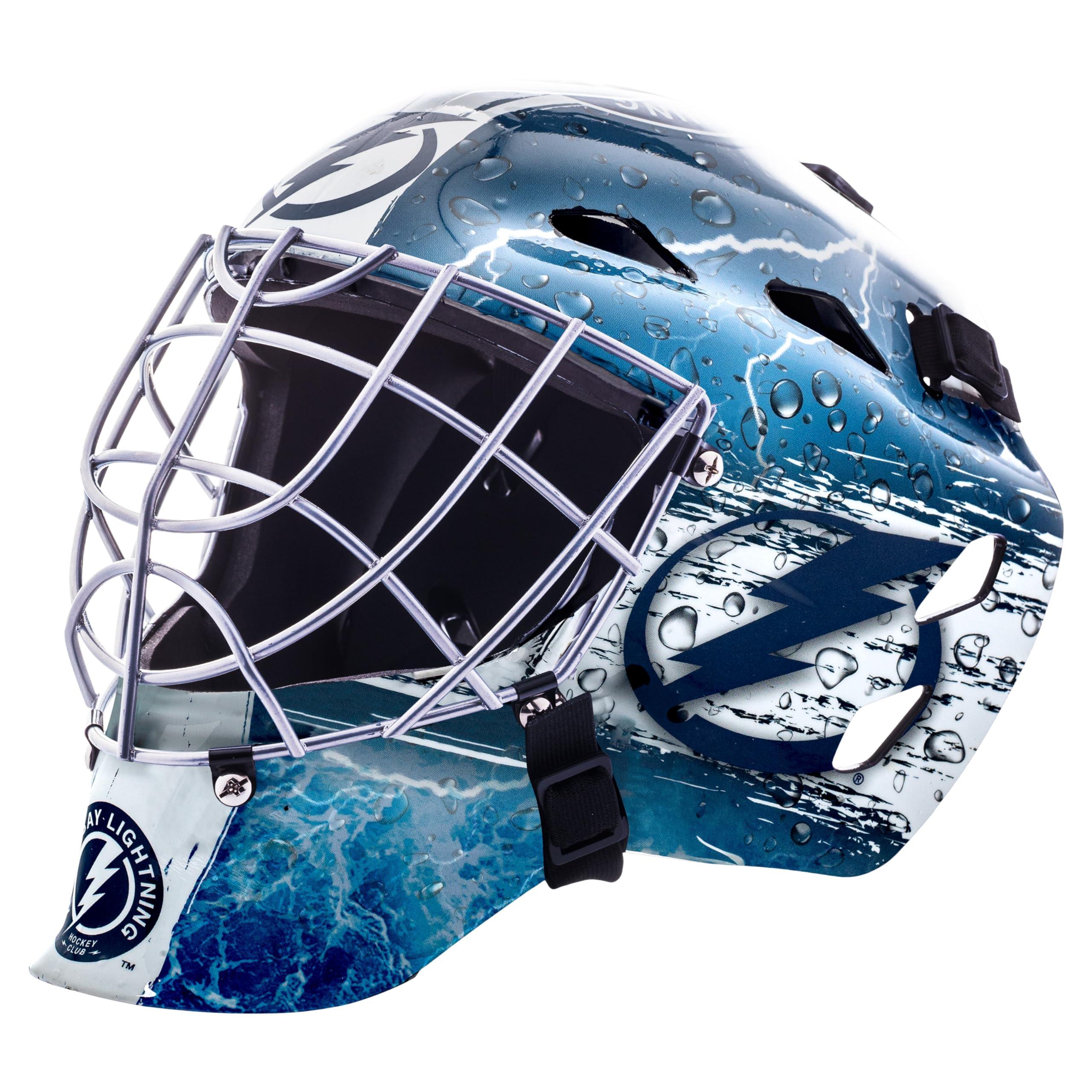Franklin Sports Team Licensed NHL Hockey Goalie Face Mask - Goalie Mask for Kids Street Hockey - Youth NHL Team Street Hockey Masks (B00V57MEO2) image