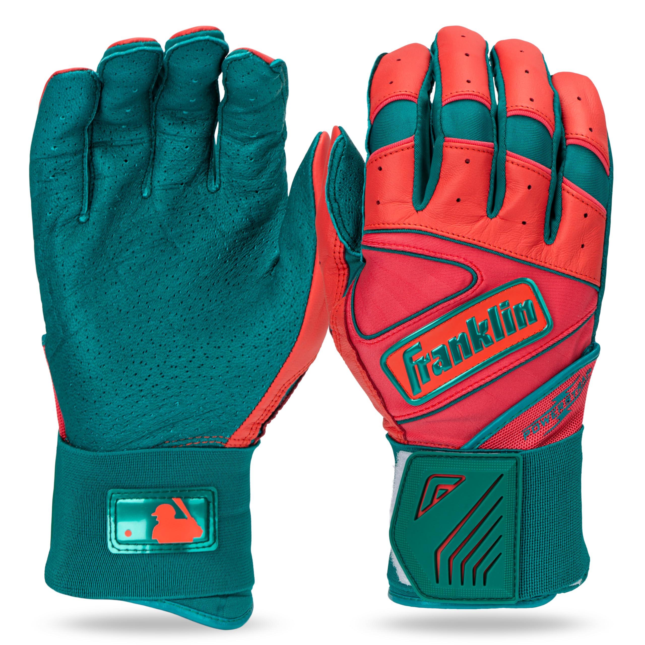 Franklin Sports MLB Batting Gloves - Infinite Powerstrap Baseball + Softball Long Cuff Batting Gloves - Adult + Youth (B0FDLC5DSH) image