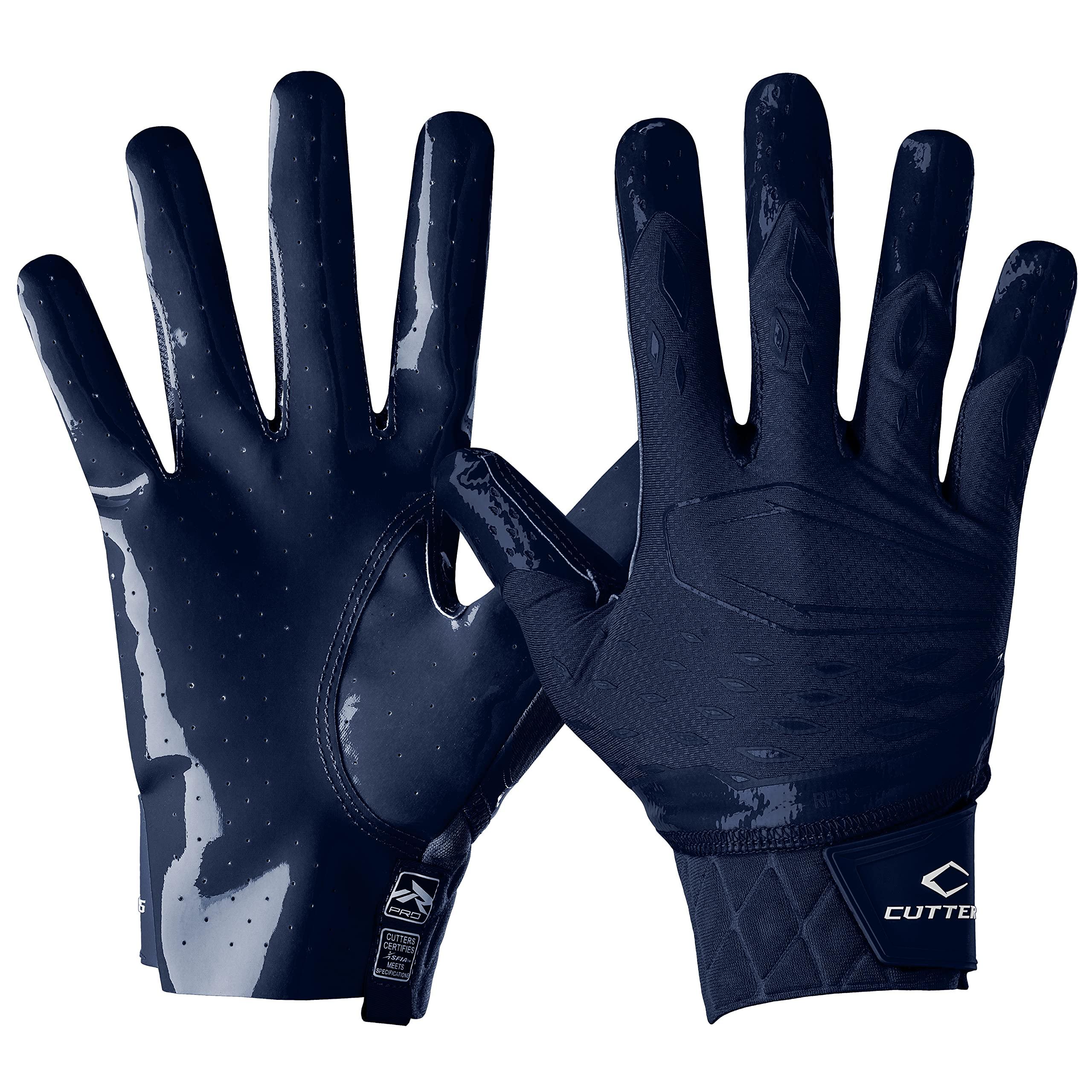 Cutters Rev Pro Football Gloves, Men's Sticky Ultra Grip Receiver Gloves, Adult, 1 Pair (B0BKDC4FPQ) image
