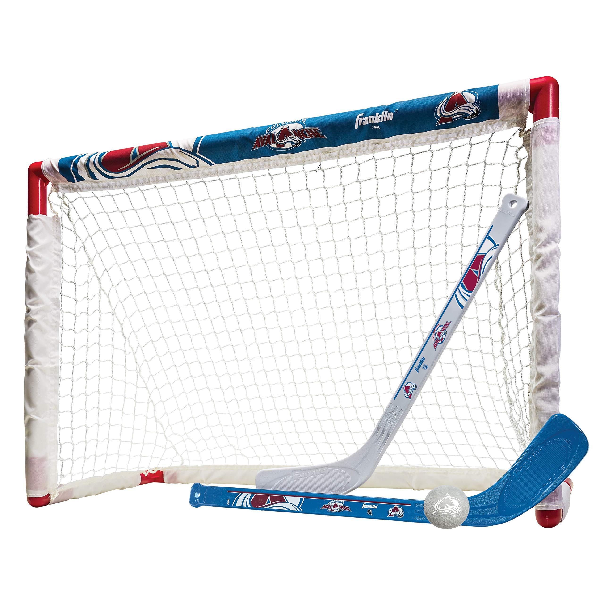 Franklin Sports NHL Mini Hockey Set - Kids Indoor Knee Hockey Goal, Ball, + 2 Stick Combo - Youth Team Indoor Toy Set - Official - Ages 3+ (B00CTURX9K) image
