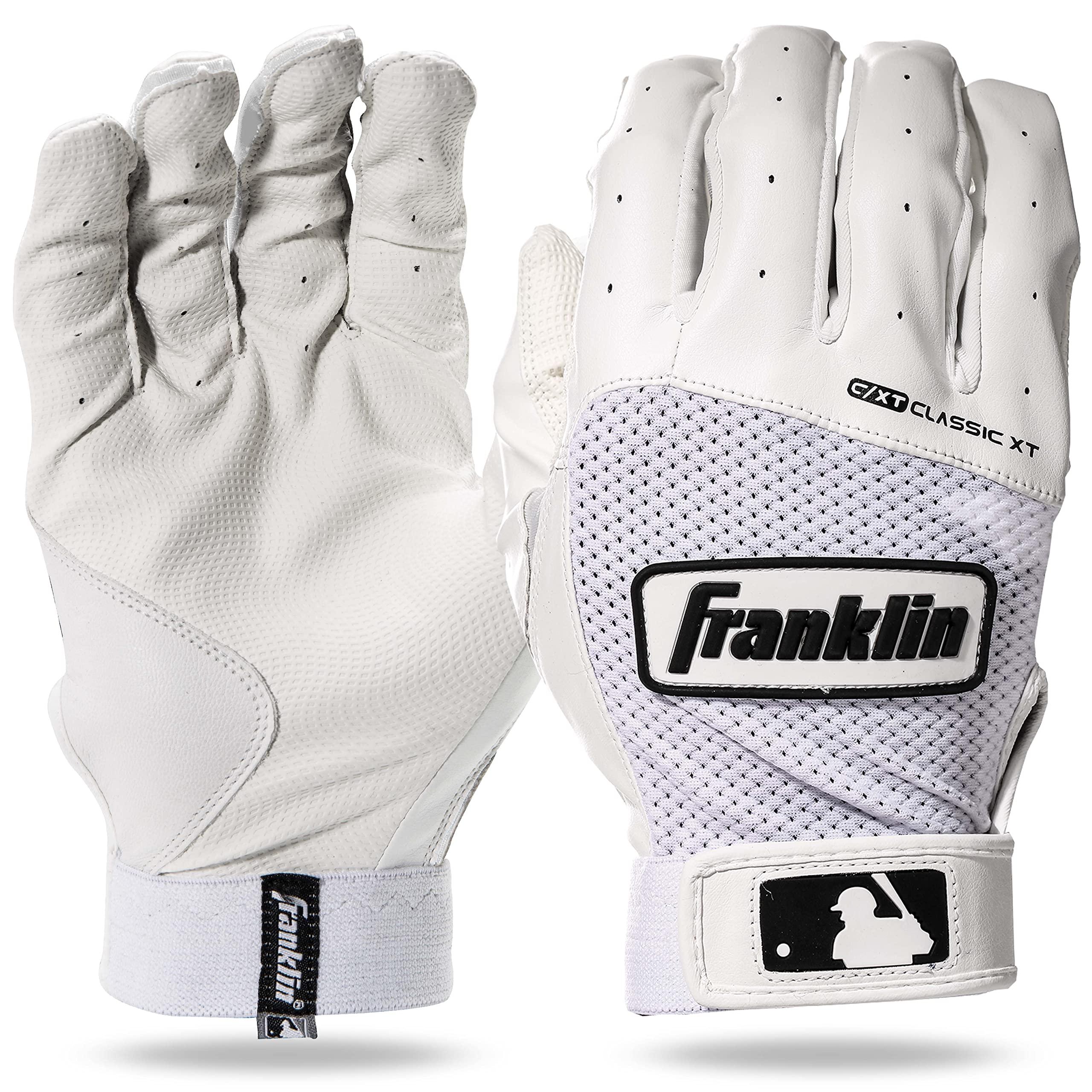 Franklin Sports MLB Classic XT Batting Gloves - Adult + Youth Batting Glove Pairs - Baseball + Softball Batting Gloves (B07X43VWZ6) image