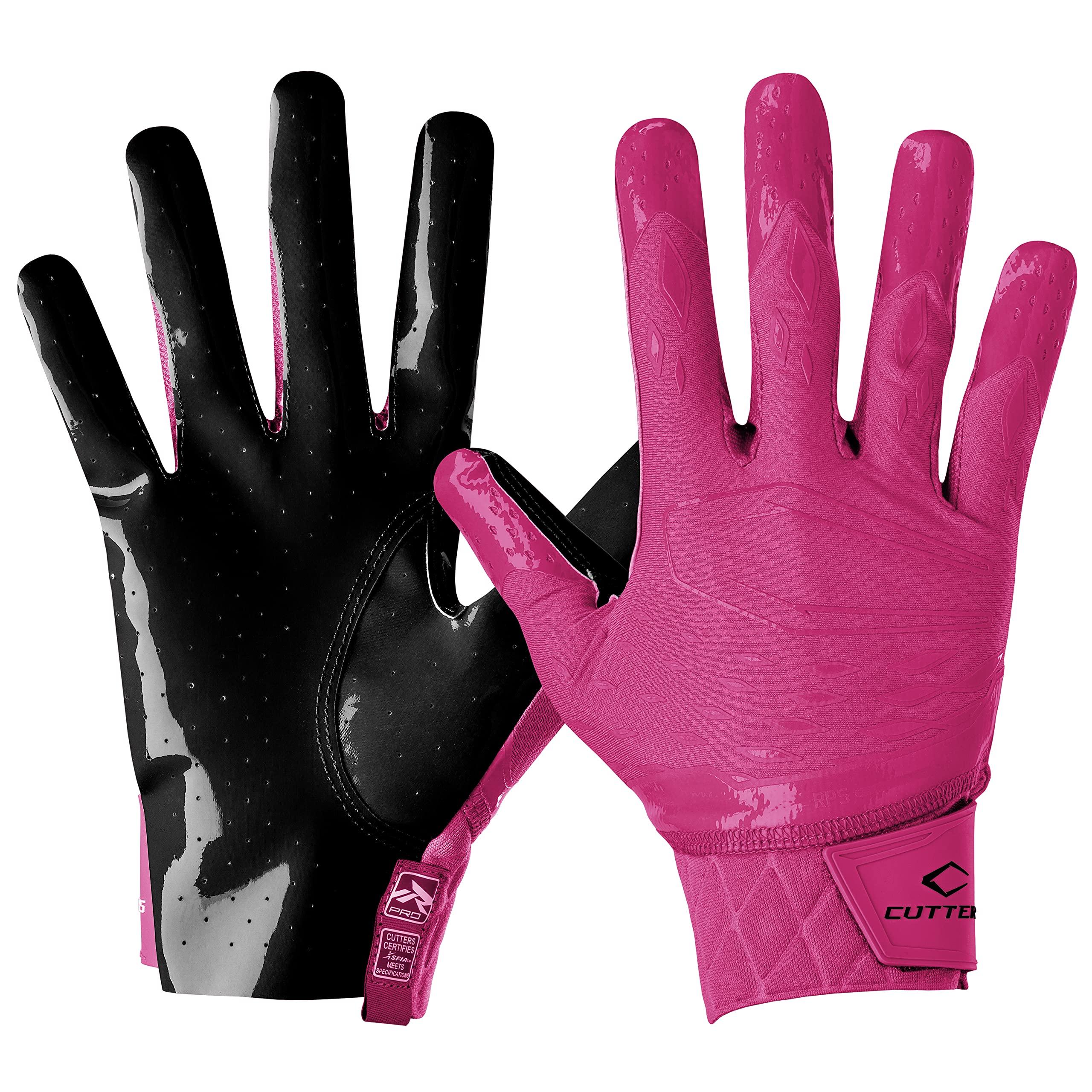 Cutters Rev Pro Football Gloves, Men's Sticky Ultra Grip Receiver Gloves, Adult, 1 Pair (B0BKDM7JS1) image