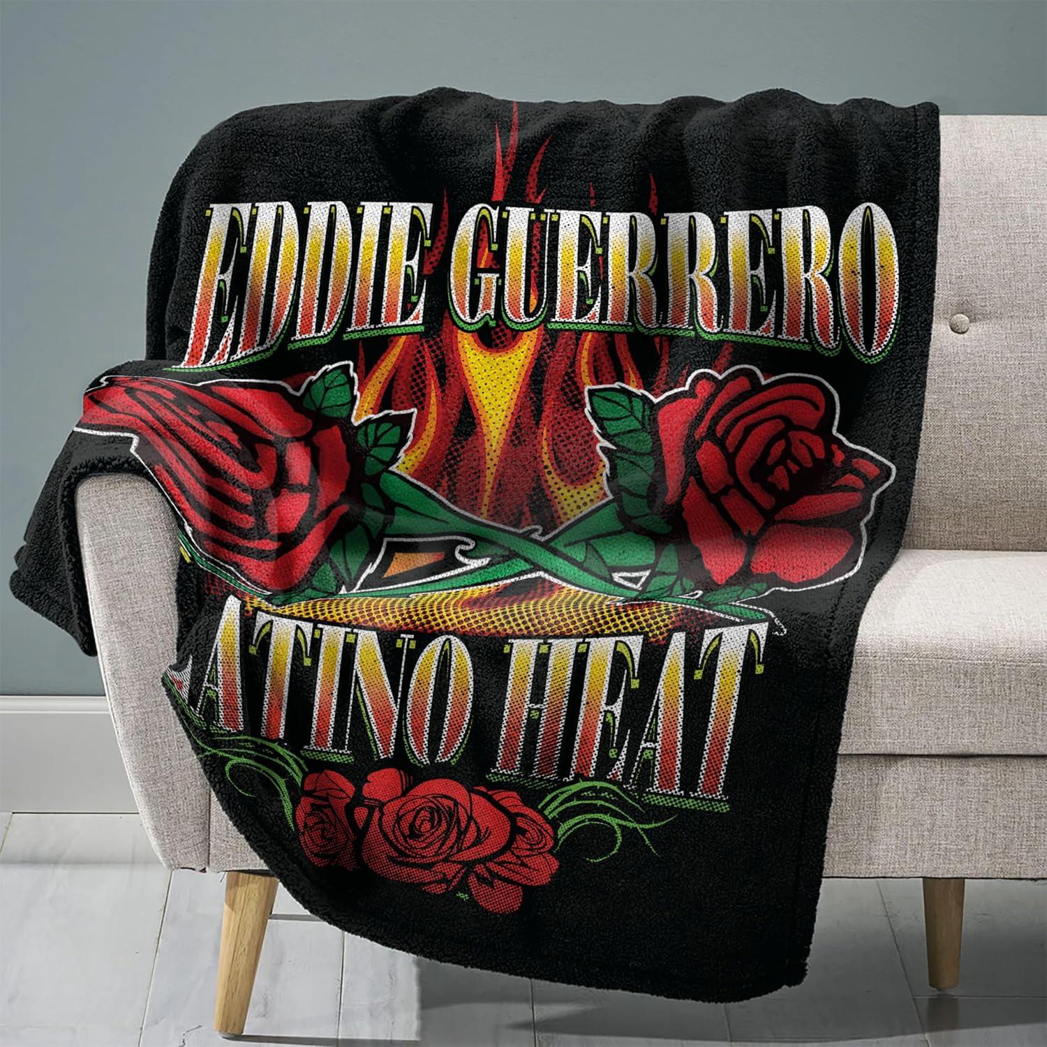 Sleep Squad WWE Eddie Guerrero 60 x 80 Raschel Plush Blanket Wrestling Legend Super-Soft Throw image