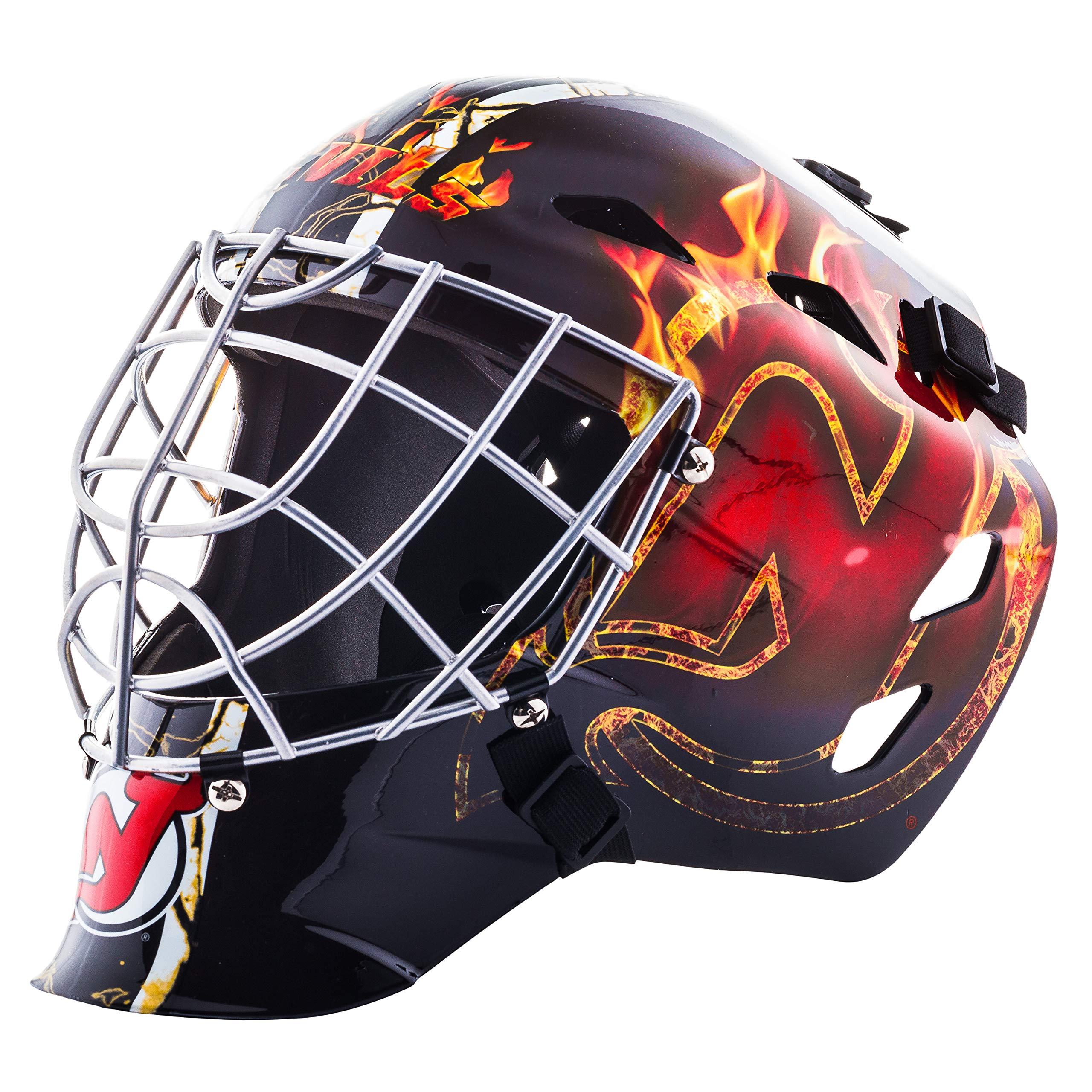 Franklin Sports Team Licensed NHL Hockey Goalie Face Mask - Goalie Mask for Kids Street Hockey - Youth NHL Team Street Hockey Masks (B00V57LV78) image