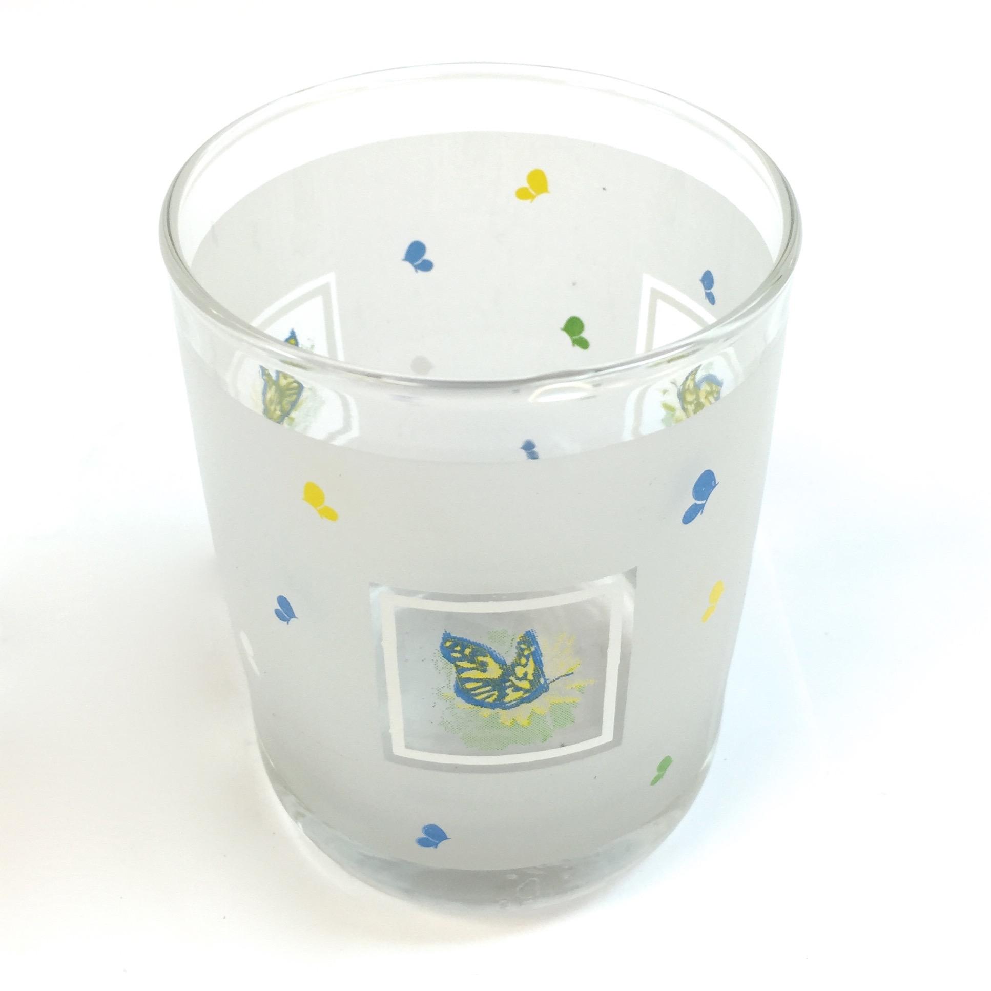 Frost Butterfly Glass Votive
