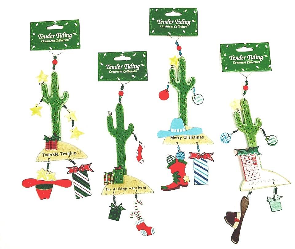 Tender Tiding Cactus Ornaments Set/4 image