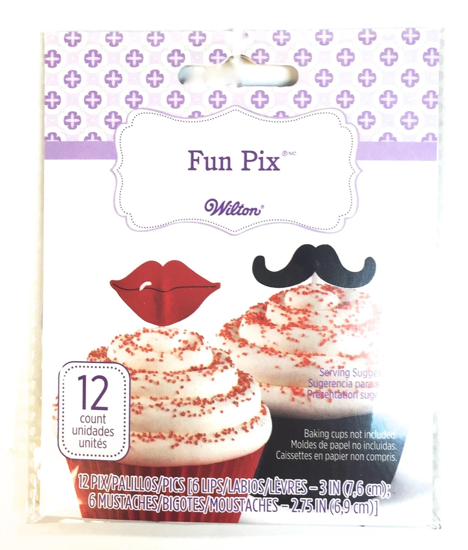 Lips/Stache Pix 24 Ct