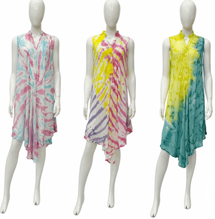 #575-2274 Tie Dye Umbrella Sundress - One Size - $7.10 each (12 Pieces) image