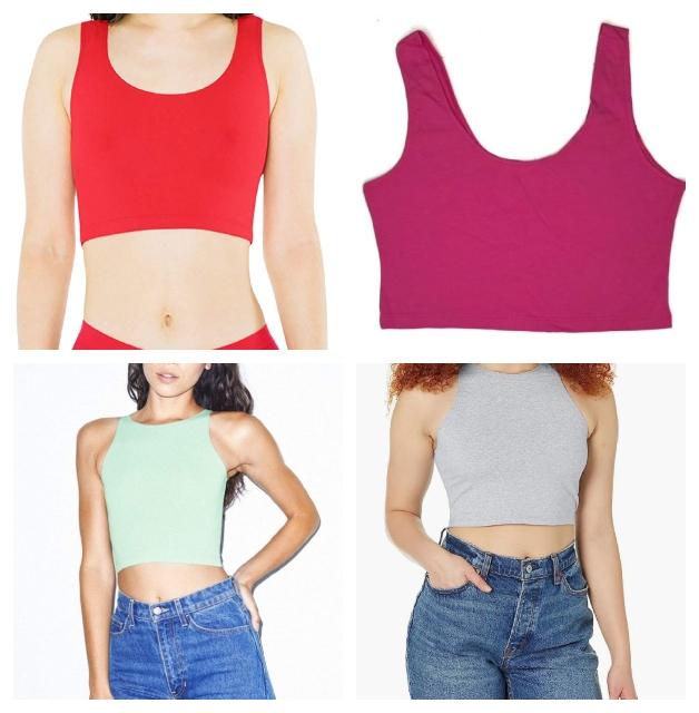 #532-AA-CR-1 ‘American Apparel’ Sleeveless Crop Top/Tanks - $1.00 each (36 Pieces) image